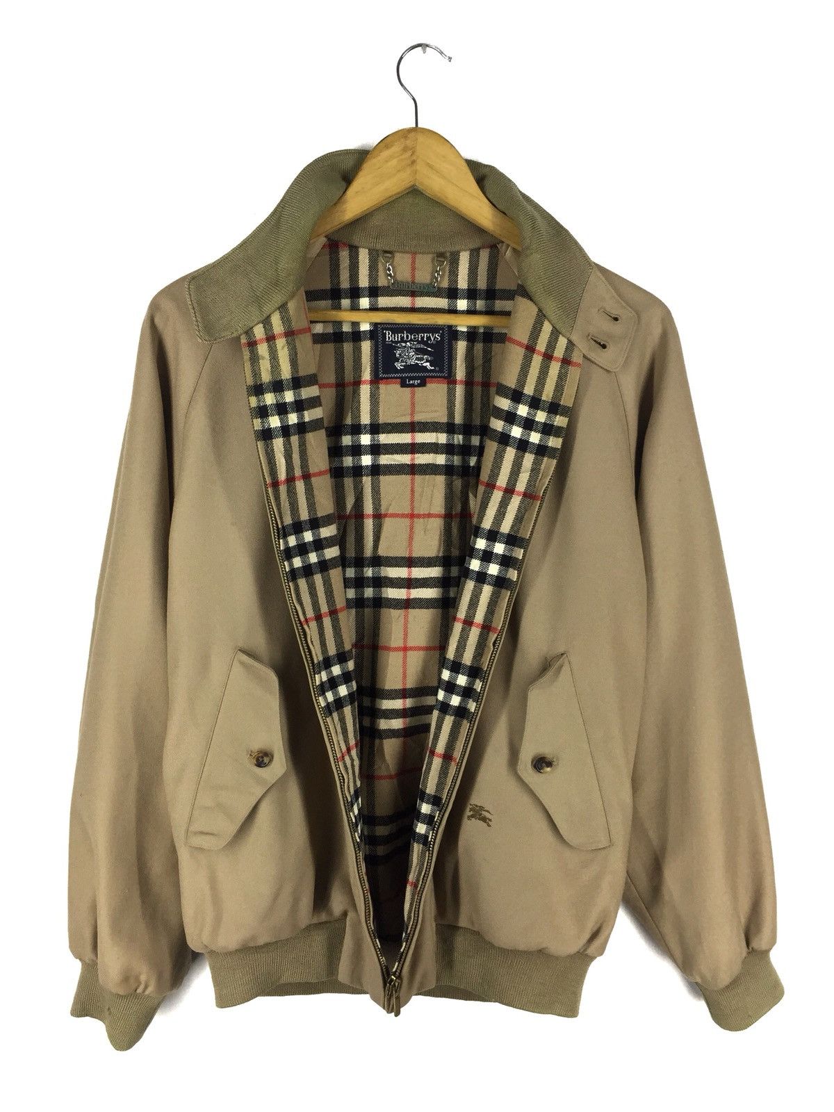 Burberry VINTAGE BURBERRYS WOOL BOMBER JACKET Size US L / EU 52-54 / 3 - 1 Thumbnail