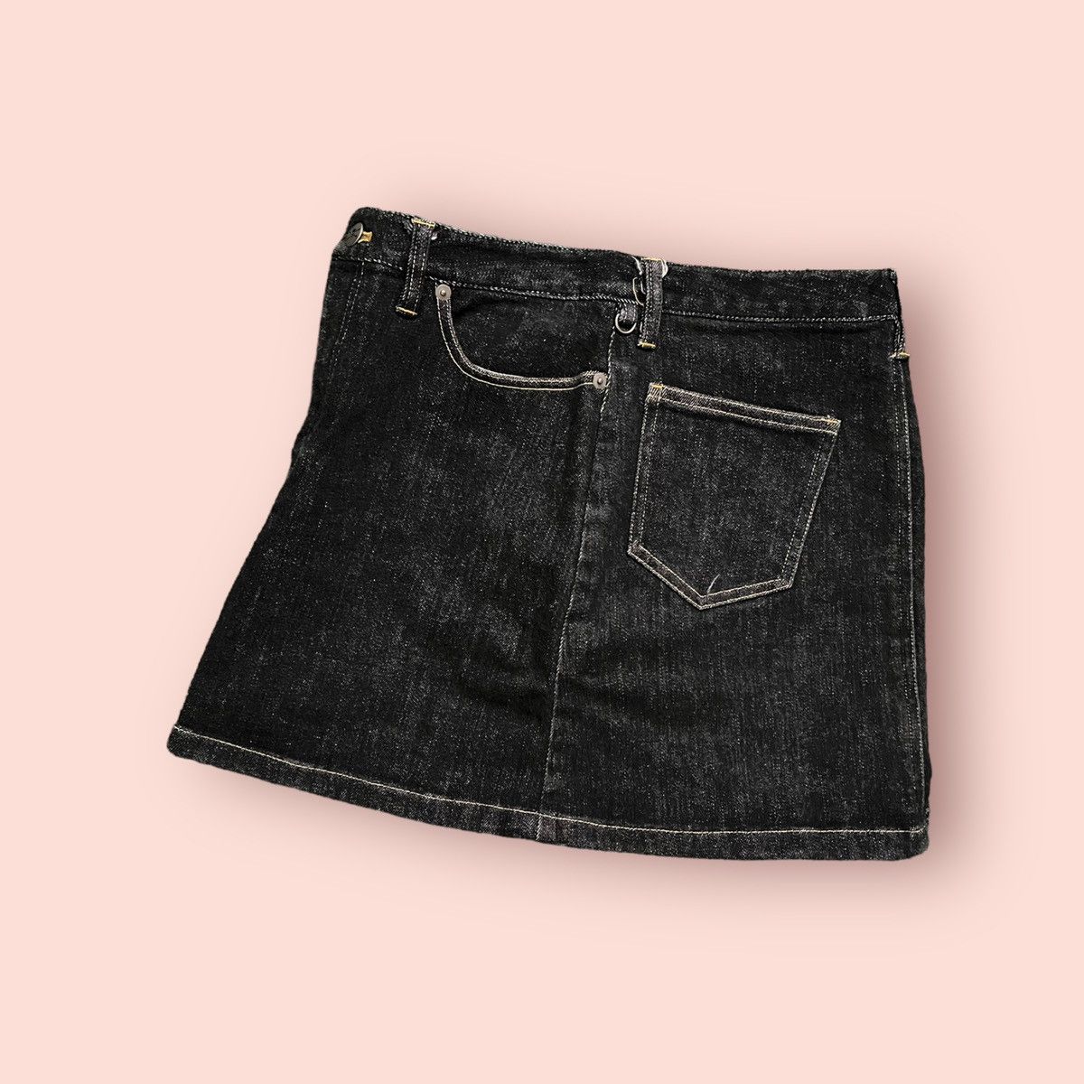 Hysteric Glamour VINTAGE SUPERLOVERS LOVERS ROCK JAPAN DENIM MINI SKIRTS Size 27" / US 4 / IT 40 - 13 Thumbnail