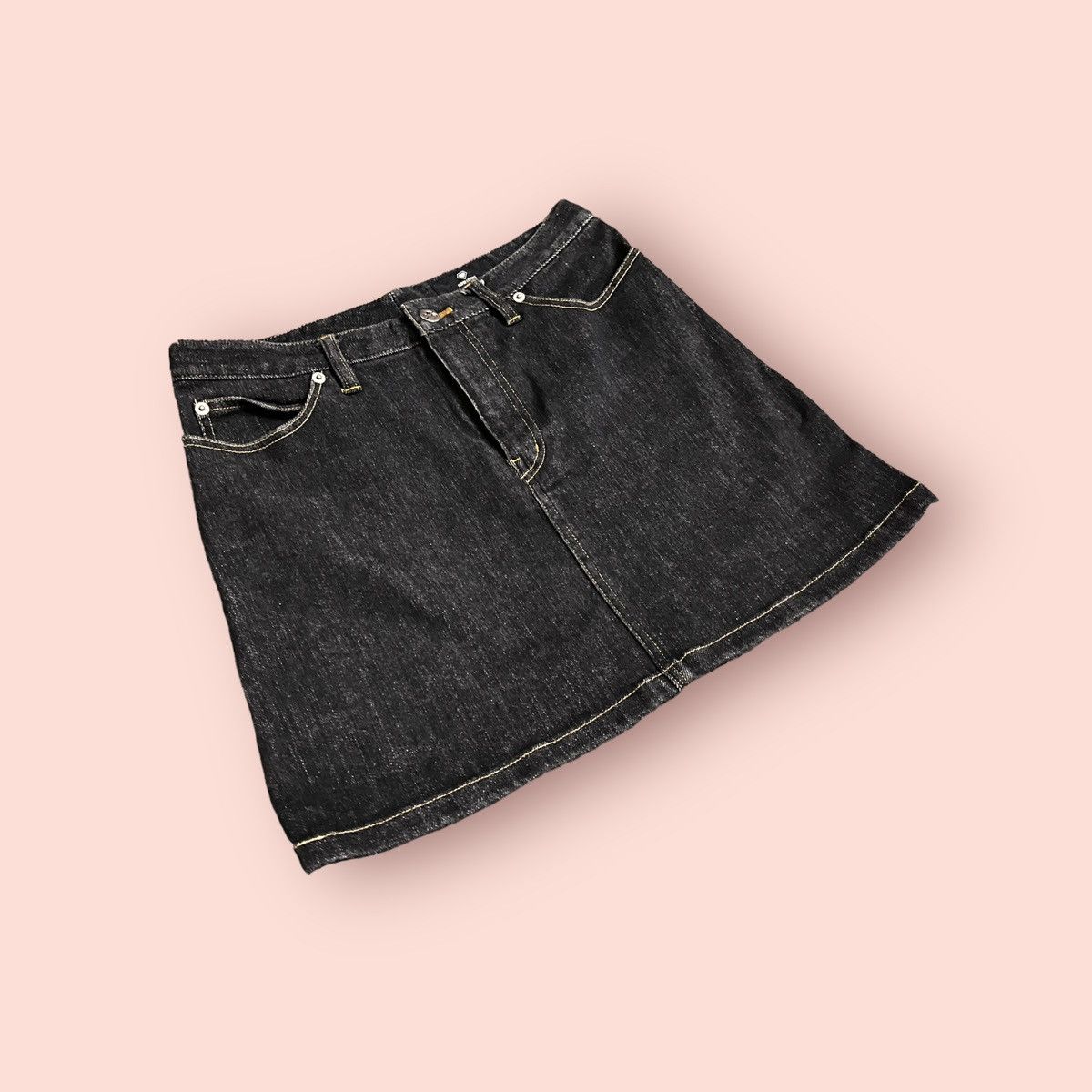 Hysteric Glamour VINTAGE SUPERLOVERS LOVERS ROCK JAPAN DENIM MINI SKIRTS Size 27" / US 4 / IT 40 - 4 Thumbnail