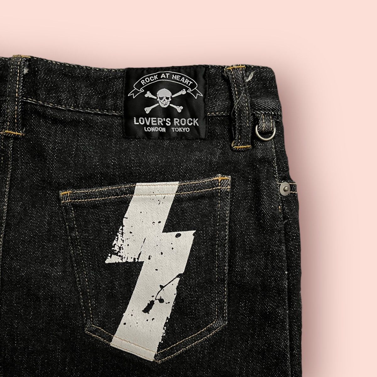 Hysteric Glamour VINTAGE SUPERLOVERS LOVERS ROCK JAPAN DENIM MINI SKIRTS Size 27" / US 4 / IT 40 - 9 Thumbnail