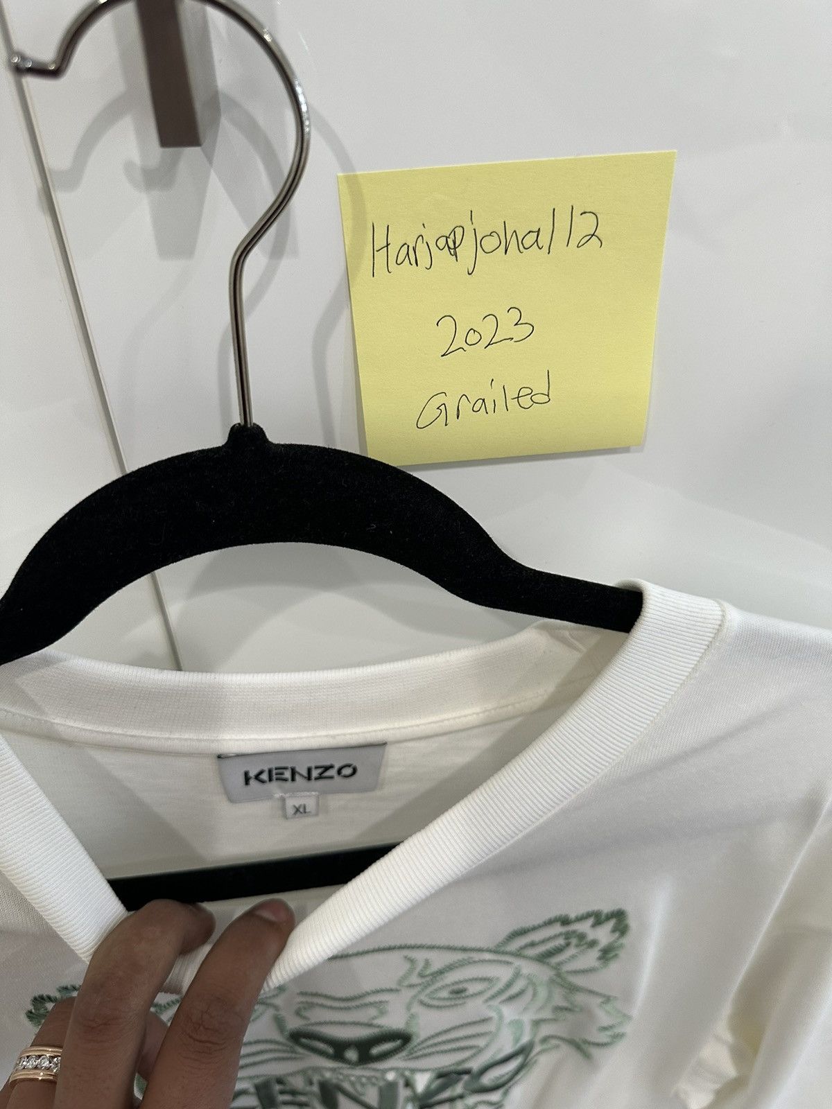 Kenzo KENZO White Loose-Fit Tiger T-Shirt. Size US XL / EU 56 / 4 - 2 Thumbnail