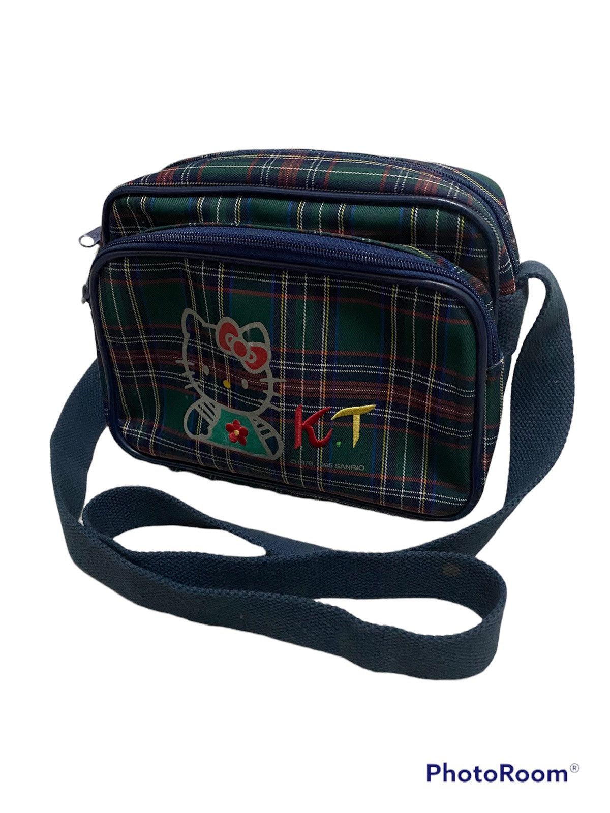 Cartoon Network × Vintage Vintage 90s Hello Kitty Sanrio Plaid Shoulder Bag Size ONE SIZE - 12 Thumbnail