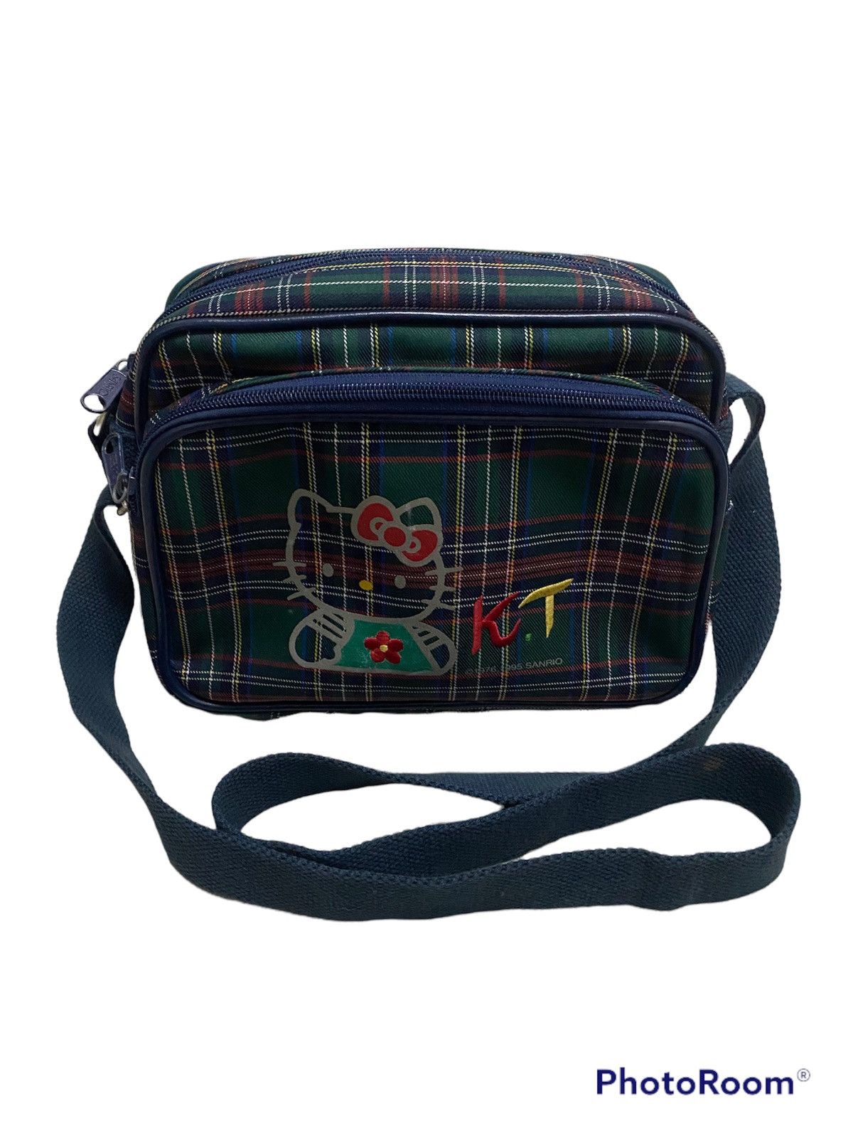 Cartoon Network × Vintage Vintage 90s Hello Kitty Sanrio Plaid Shoulder Bag Size ONE SIZE - 2 Thumbnail