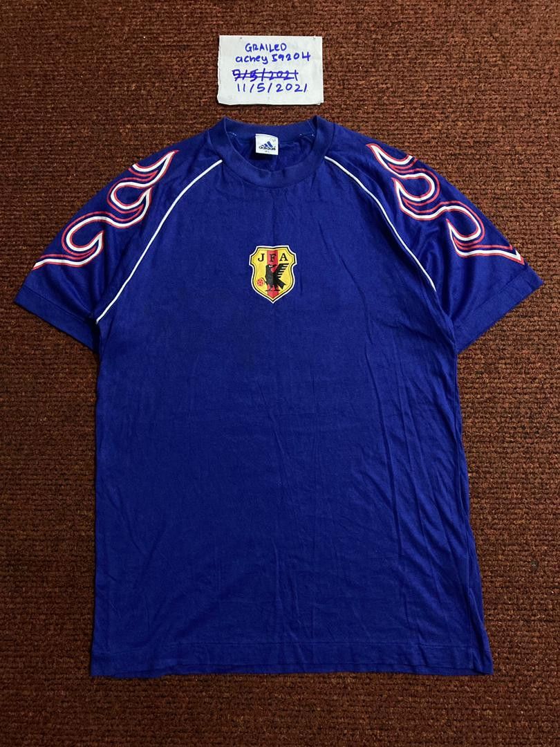 Adidas × Vintage Vintage 90s adidas flame Logo tee Size US M / EU 48-50 / 2 - 1 Thumbnail