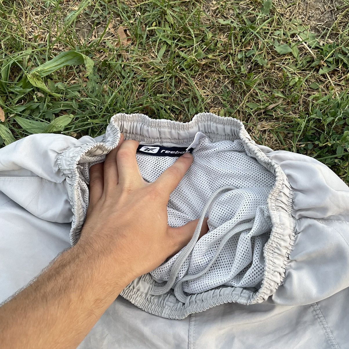 Vintage Vintage 90s Reebok Baggy Shorts Streetwear Y2K White Logo 34 Size US 34 / EU 50 - 5 Thumbnail