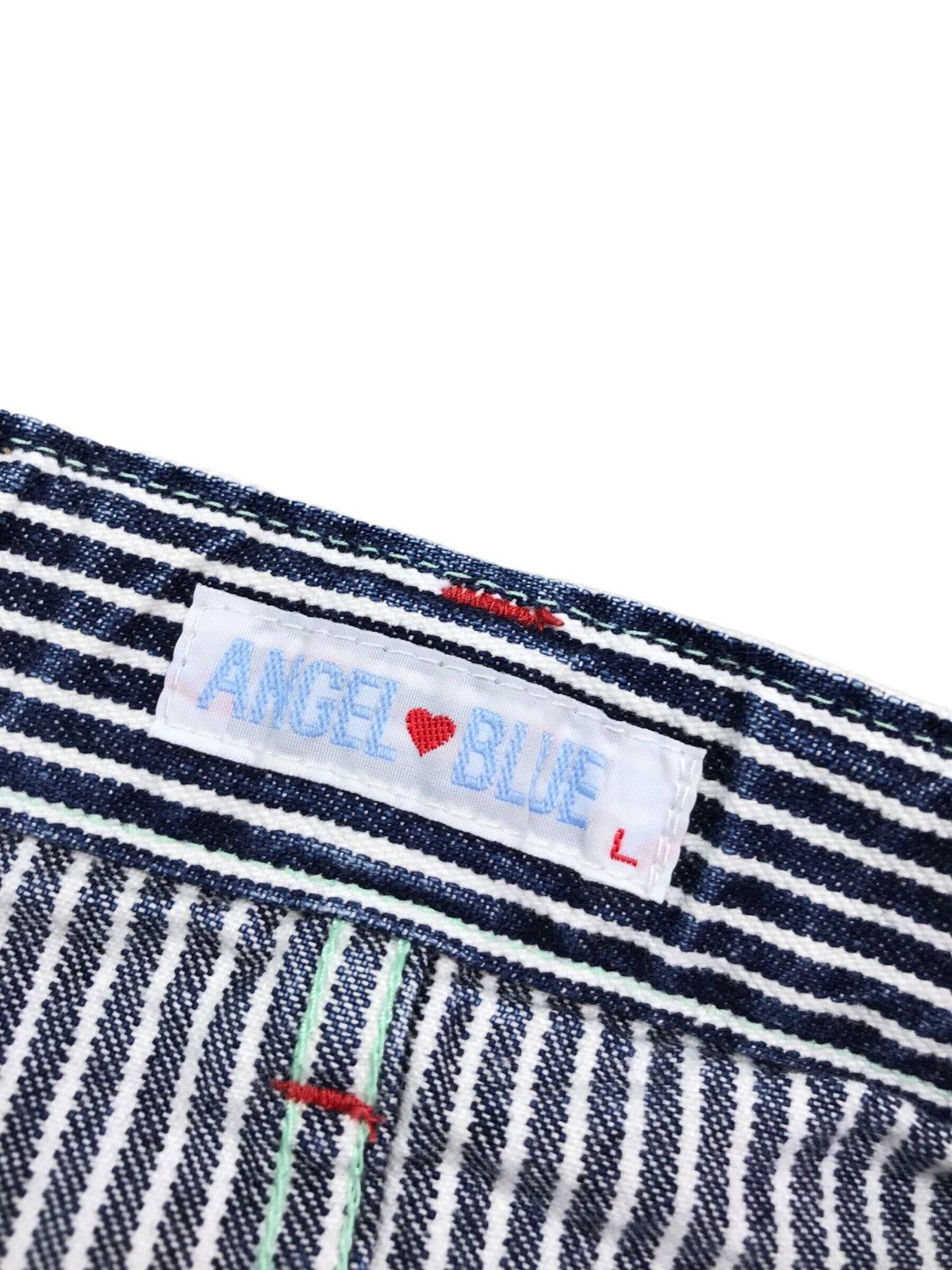 Hysteric Glamour VTG 90s ANGEL BLUE HICKORY DENIM SKIRT BY HYSTERIC Size 26" / US 2 / IT 38 - 8 Thumbnail