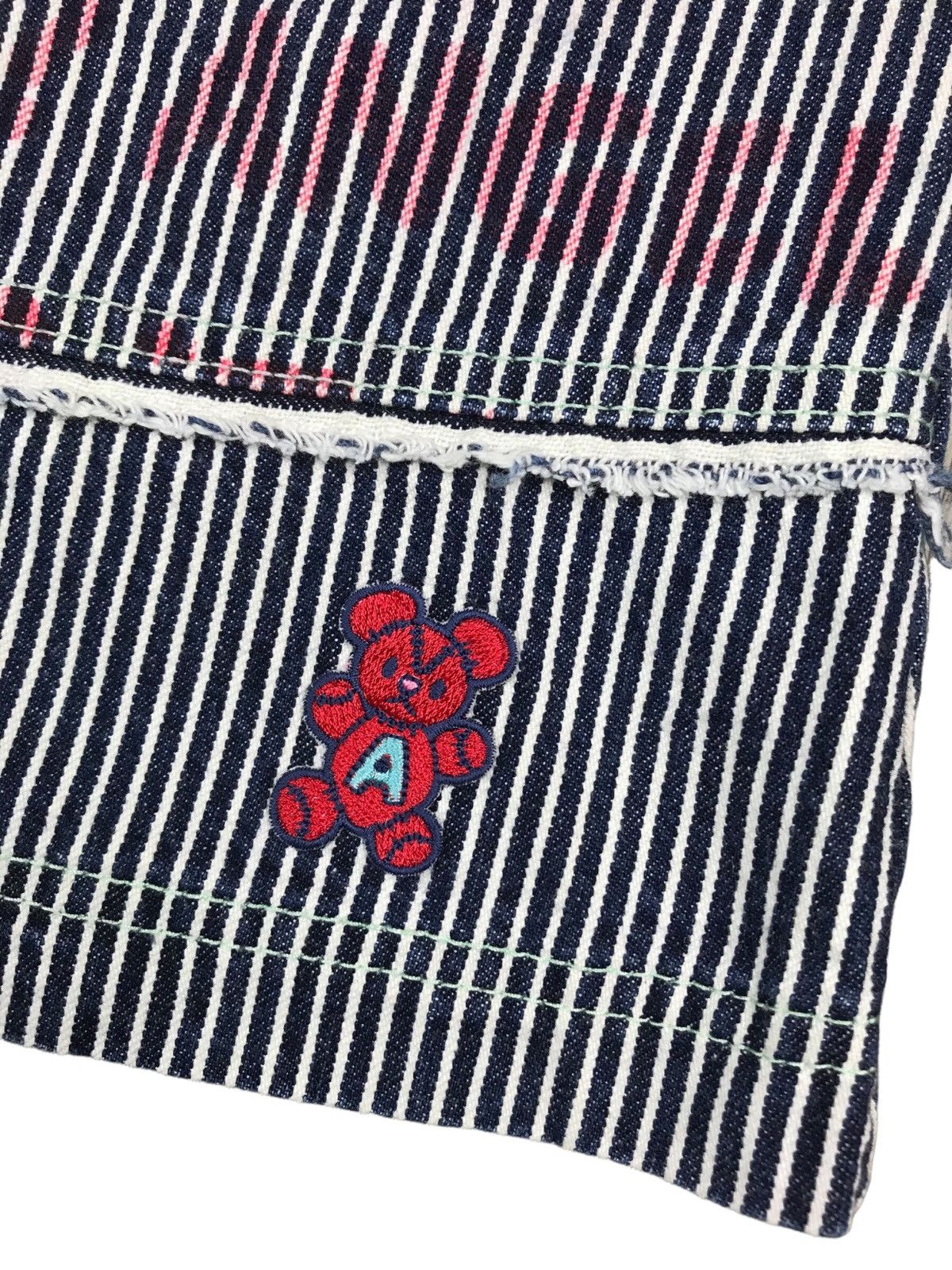 Hysteric Glamour VTG 90s ANGEL BLUE HICKORY DENIM SKIRT BY HYSTERIC Size 26" / US 2 / IT 38 - 3 Thumbnail