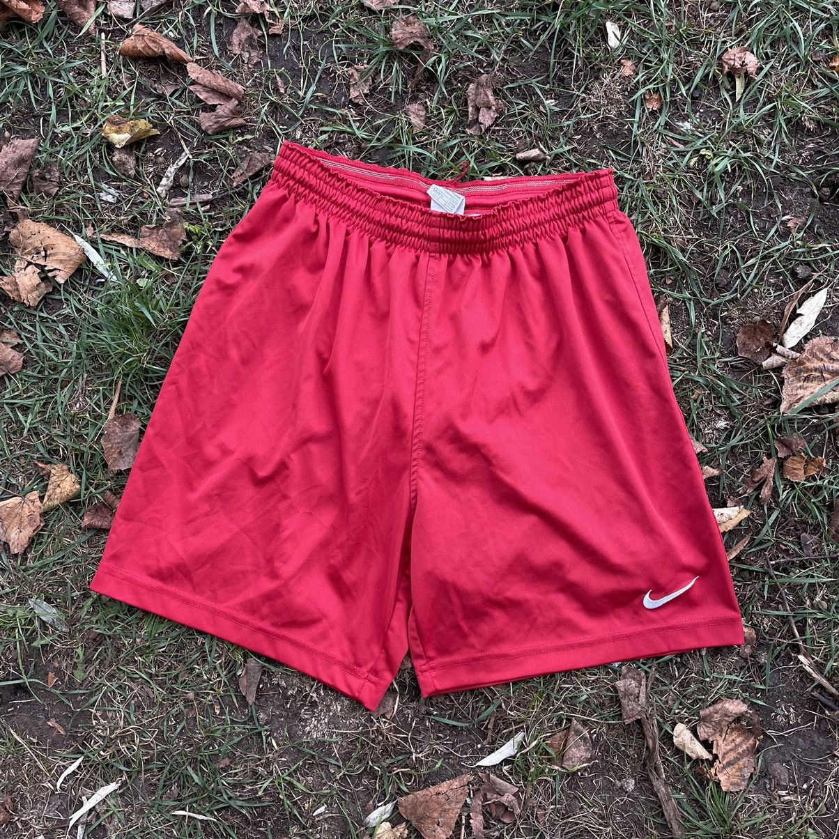Nike Vintage Y2K Drill Nike Swoosh Logo Shorts Streetwear 90s Size US 30 / EU 46 - 1 Thumbnail