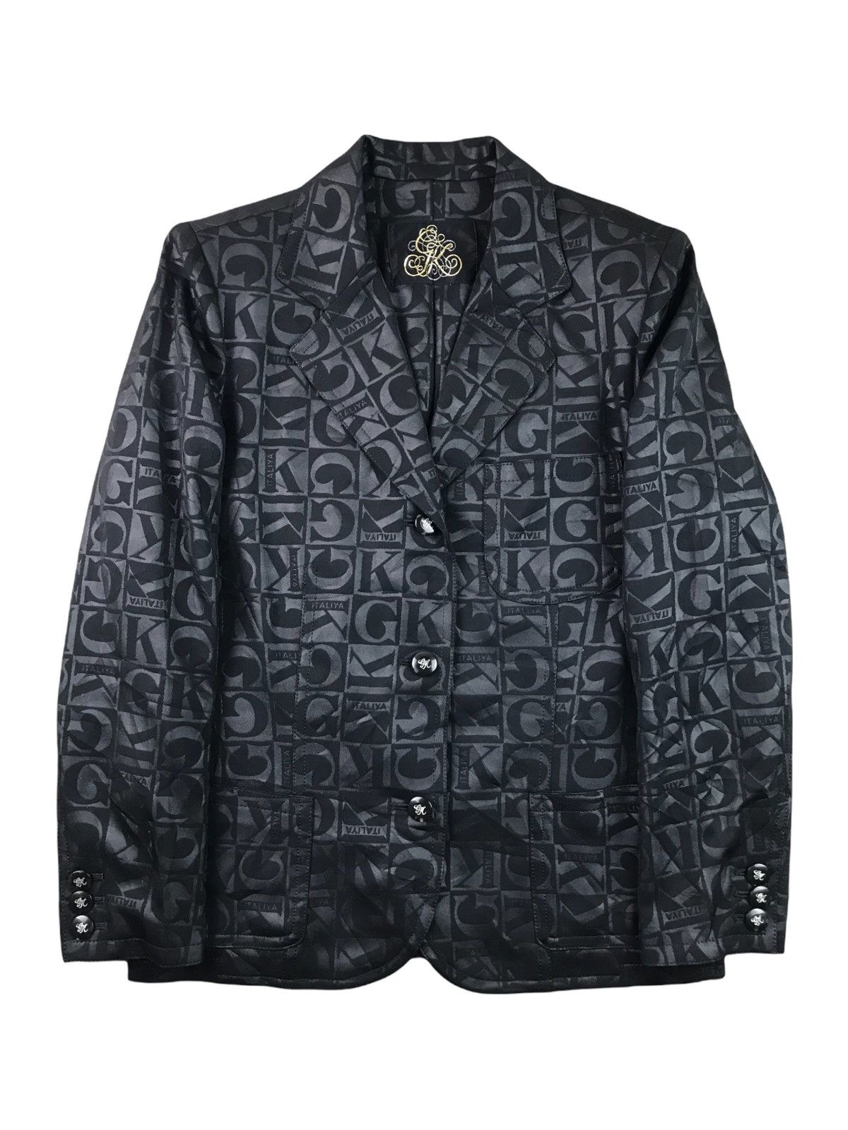 🔥VINTAGE GK ITALIYA STYLISH BLAZER COAT MONOGRAM