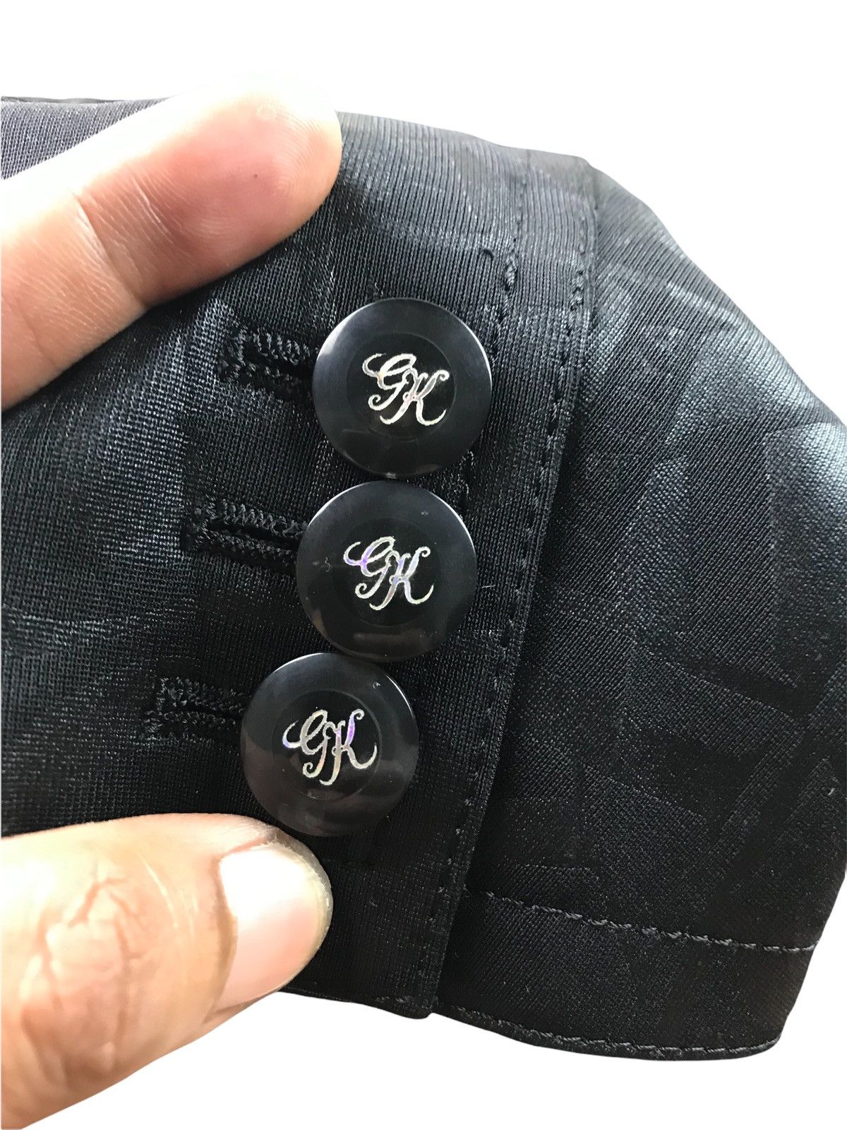 Japanese Brand × Vintage 🔥VINTAGE GK ITALIYA STYLISH BLAZER COAT MONOGRAM Size US M / EU 48-50 / 2 - 16 Thumbnail