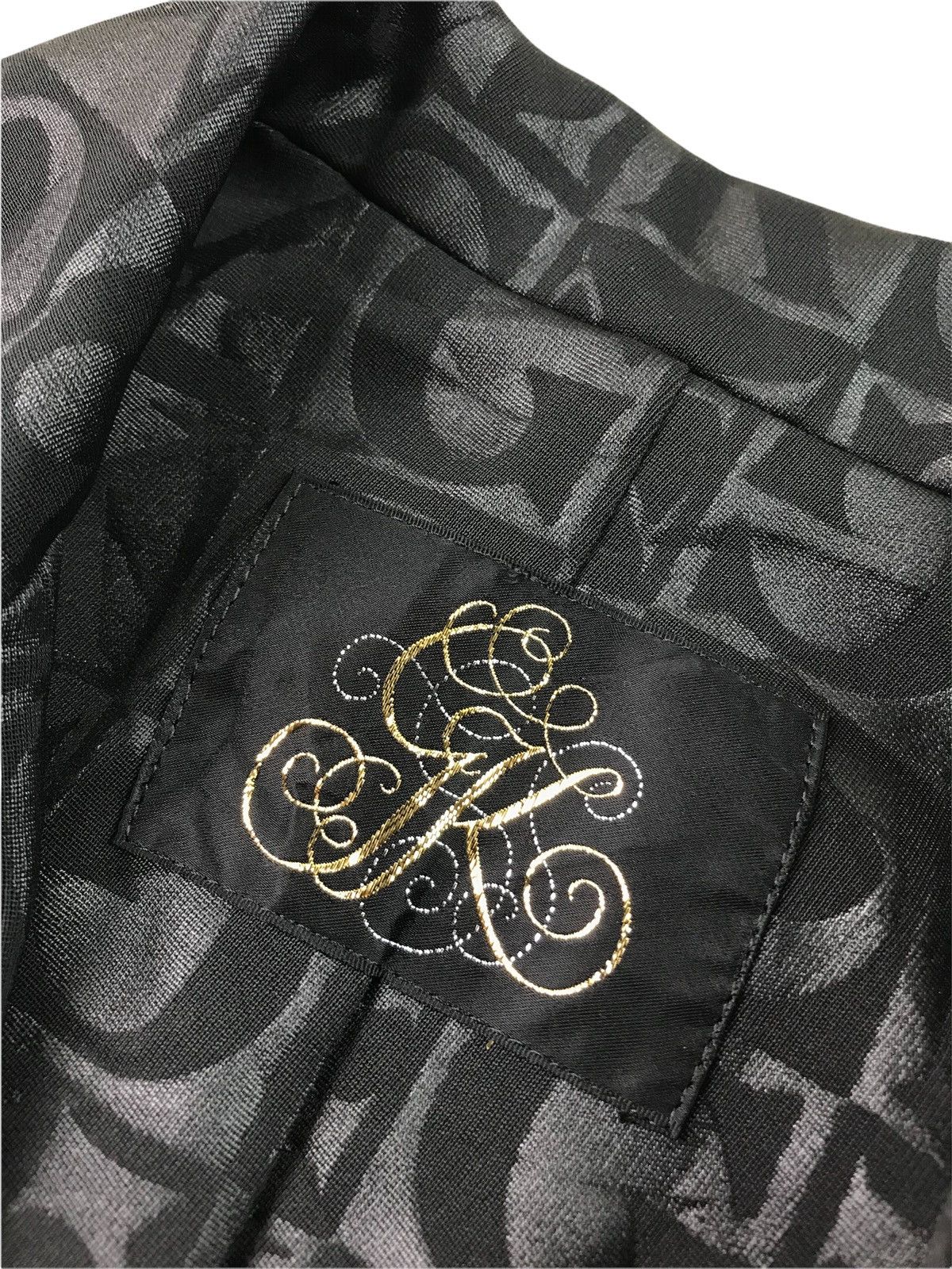 Japanese Brand × Vintage 🔥VINTAGE GK ITALIYA STYLISH BLAZER COAT MONOGRAM Size US M / EU 48-50 / 2 - 8 Thumbnail