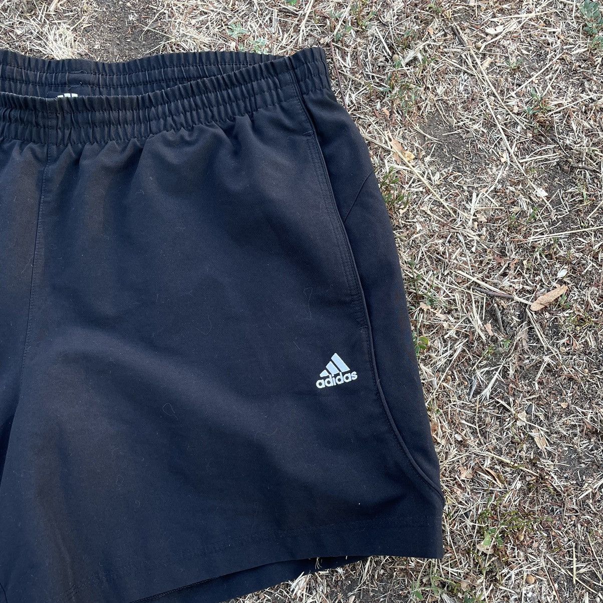 Vintage Vintage 90s Adidas Nylon Shorts Navy Streetwear Jogger 34 Size US 34 / EU 50 - 4 Thumbnail