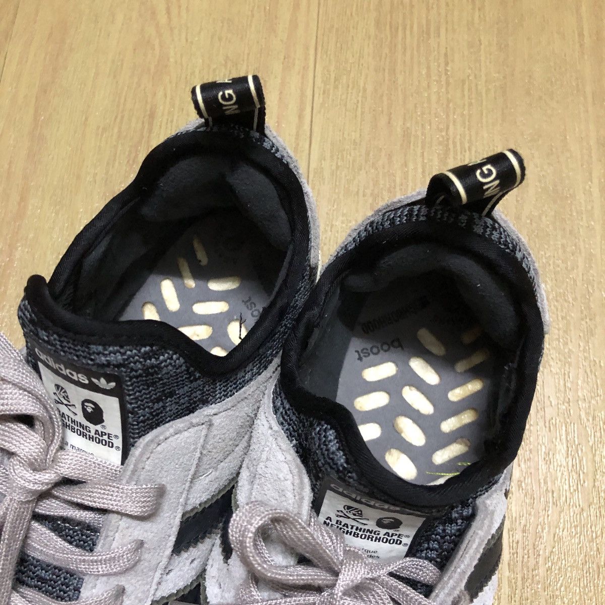 Adidas × Bape × Neighborhood Bape x Neigborhood x Superstar Boost Grey Black 2017 Size US 7 / EU 40 - 14 Thumbnail