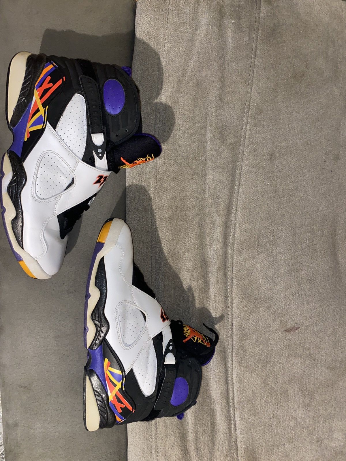 image of Jordan Brand Retro 8 Shoes in White, Men's (Size 10)