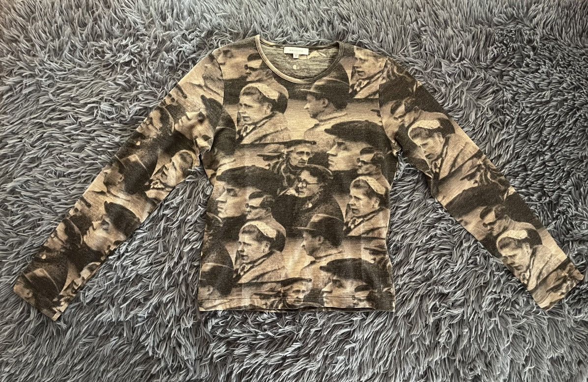 Japanese Brand × Majestic Majestic avant garde Y2K JPG style graphic wool longsleeve Size S / US 4 / IT 40 - 2 Thumbnail
