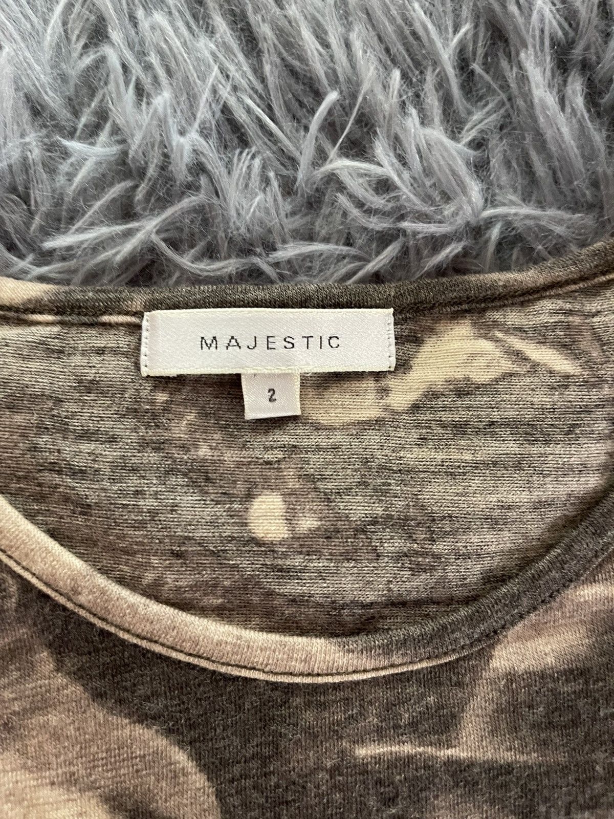 Japanese Brand × Majestic Majestic avant garde Y2K JPG style graphic wool longsleeve Size S / US 4 / IT 40 - 6 Thumbnail
