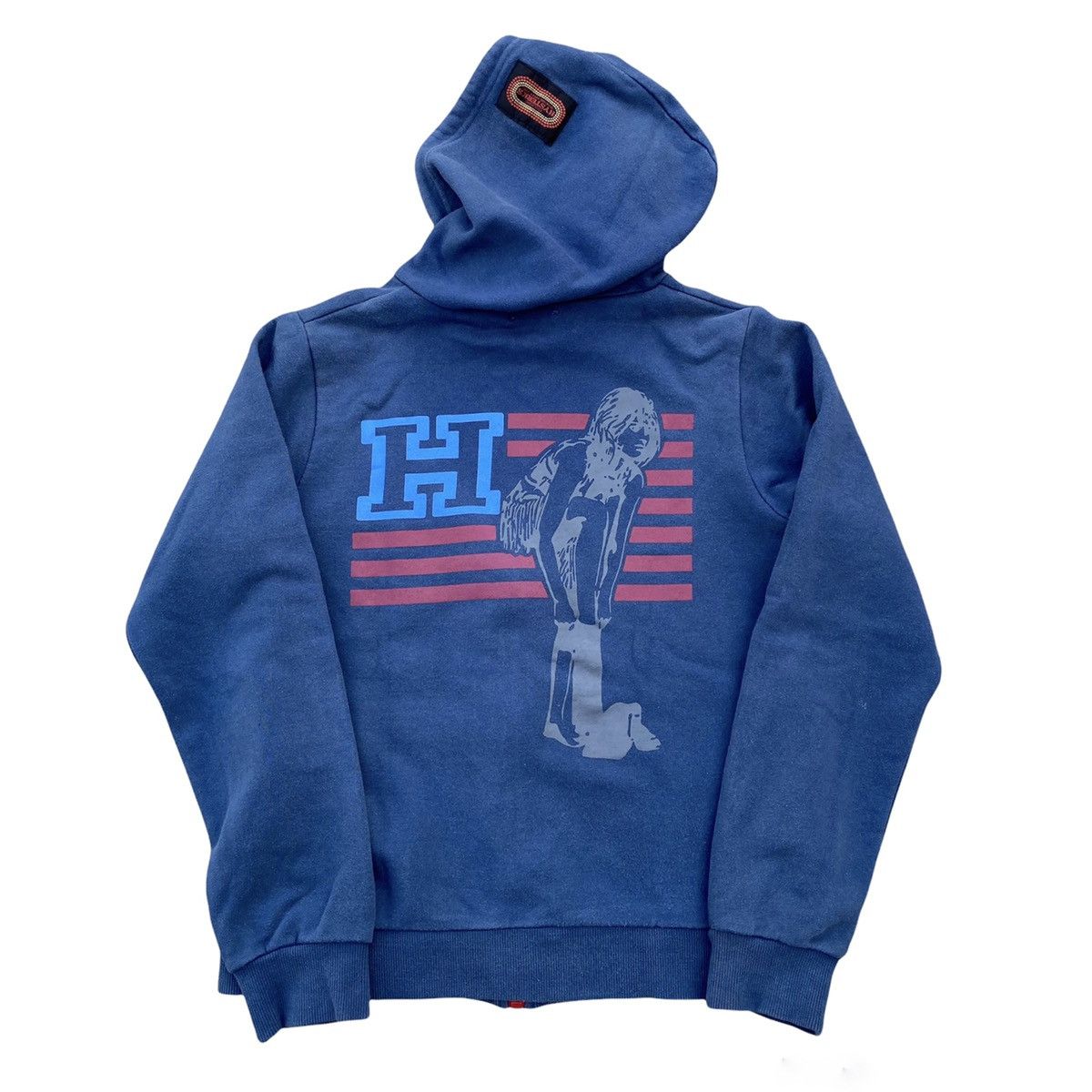 image of Hysteric Glamour Zipper Hoodie in Blue, Men's (Size Small)