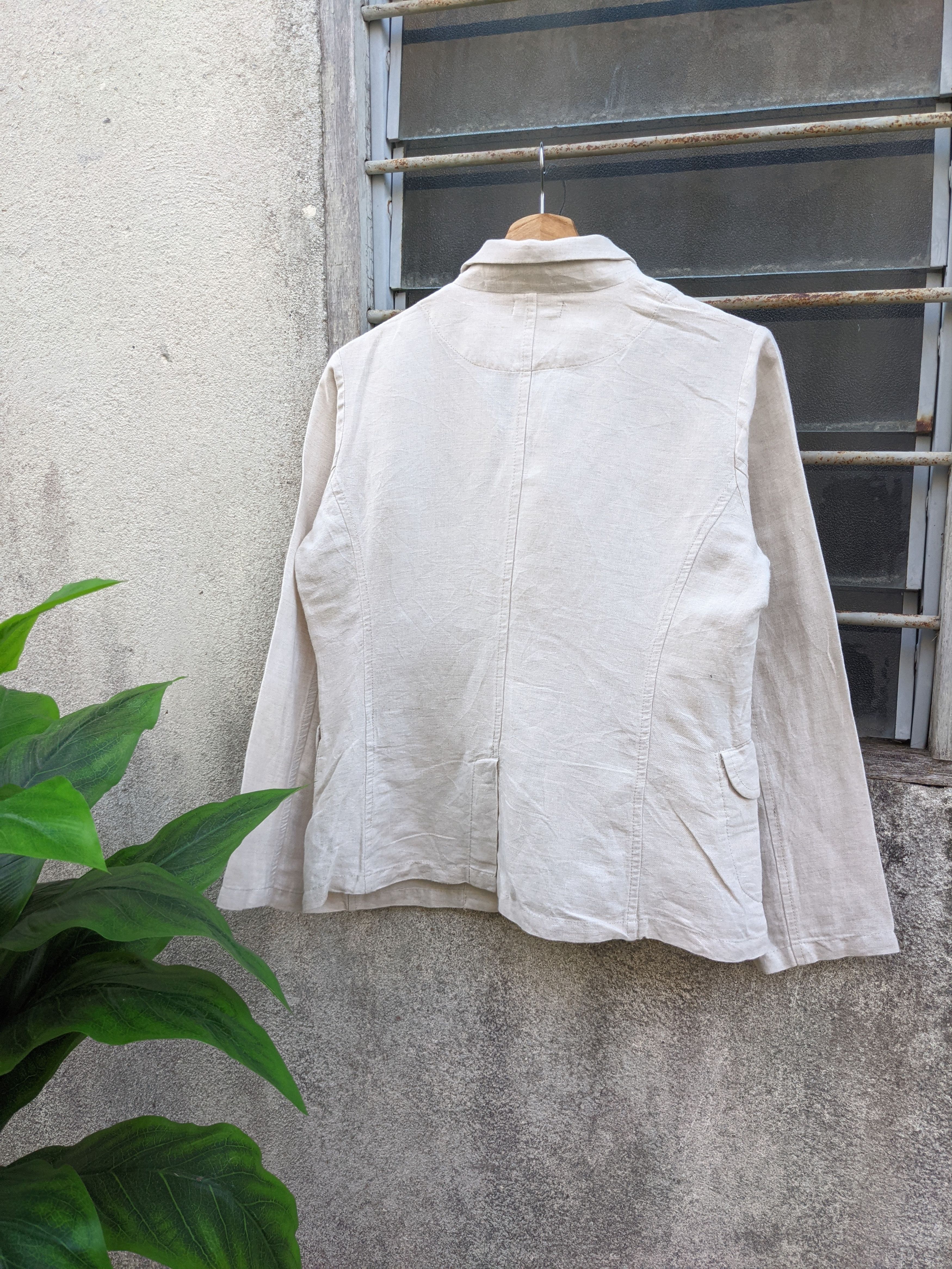Issey Miyake Vintage Plantation Linen Jacket Size M / US 6-8 / IT 42-44 - 2 Thumbnail