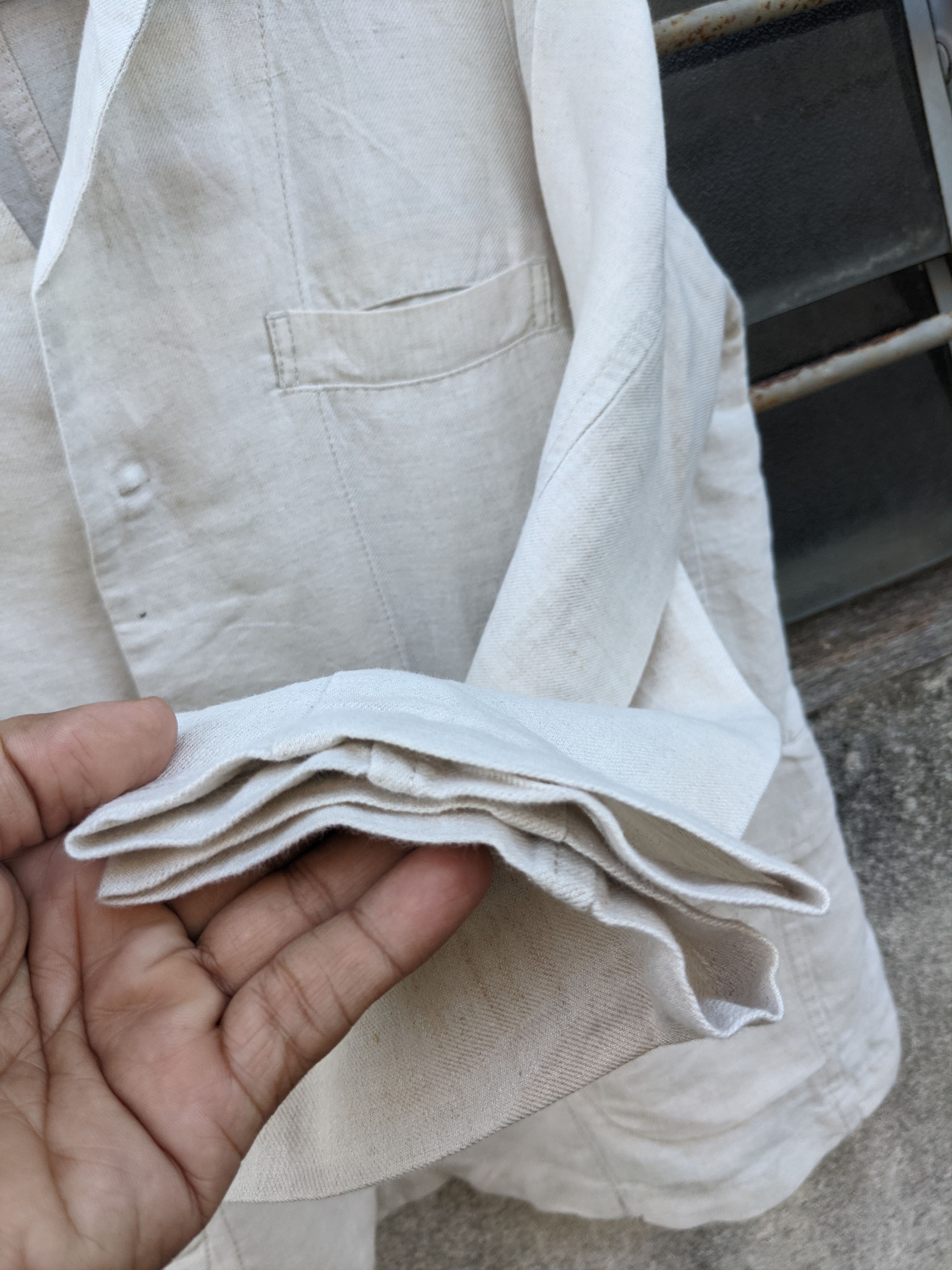 Issey Miyake Vintage Plantation Linen Jacket Size M / US 6-8 / IT 42-44 - 7 Thumbnail