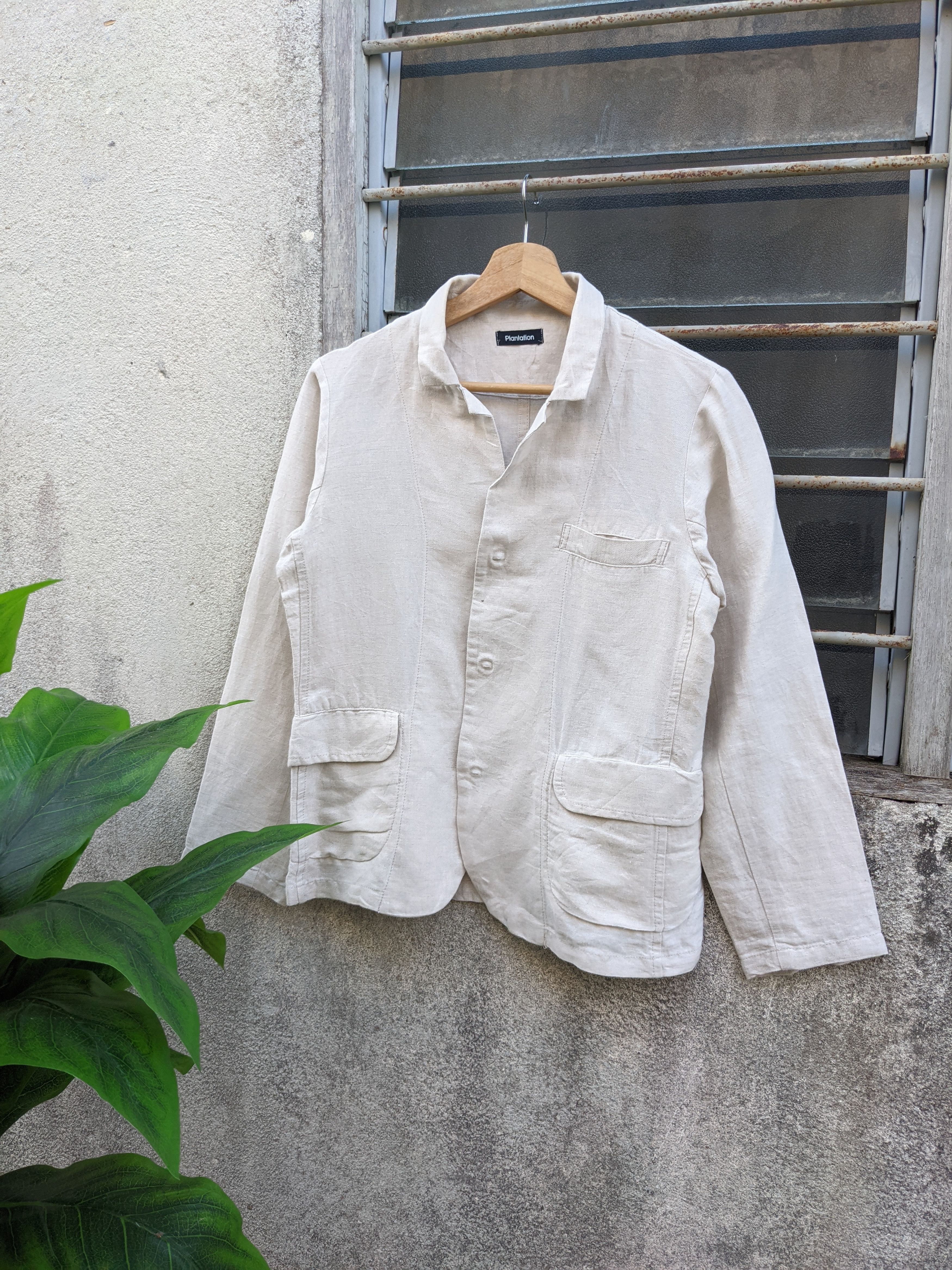 Issey Miyake Vintage Plantation Linen Jacket Size M / US 6-8 / IT 42-44 - 1 Thumbnail