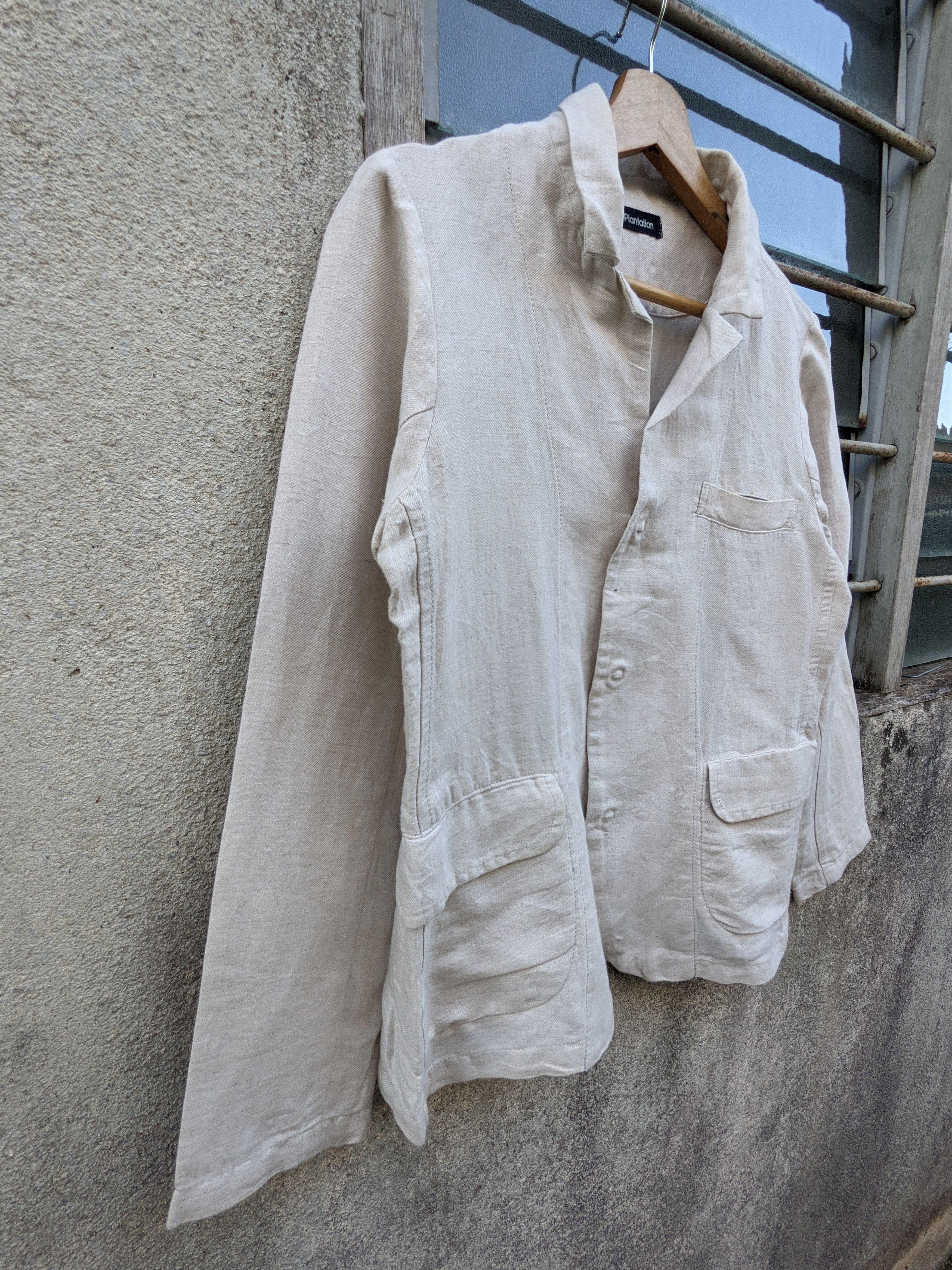 Issey Miyake Vintage Plantation Linen Jacket Size M / US 6-8 / IT 42-44 - 3 Thumbnail