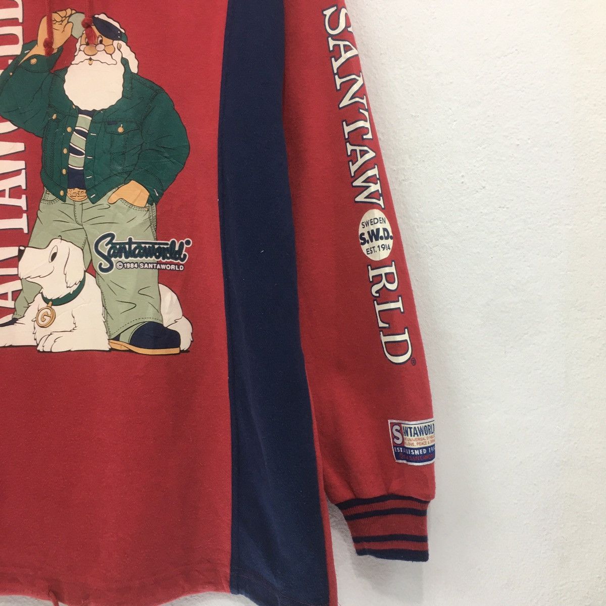 Japanese Brand × Vintage Santa World Sweatshirt Crewneck Logo Santa World Sweden SWD Size US M / EU 48-50 / 2 - 6 Thumbnail