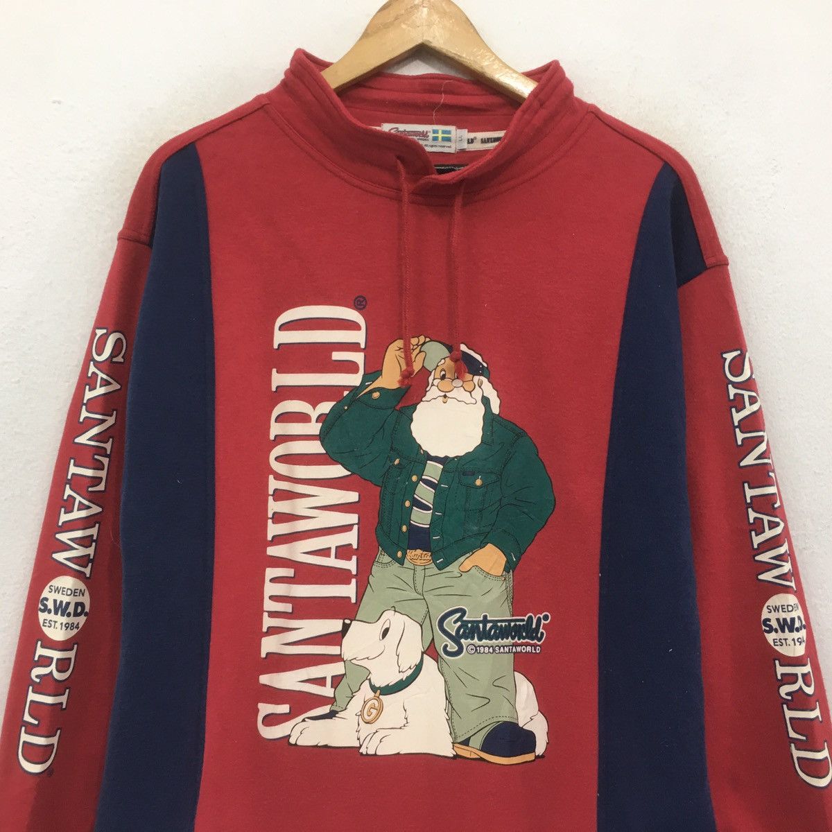 Japanese Brand × Vintage Santa World Sweatshirt Crewneck Logo Santa World Sweden SWD Size US M / EU 48-50 / 2 - 4 Thumbnail