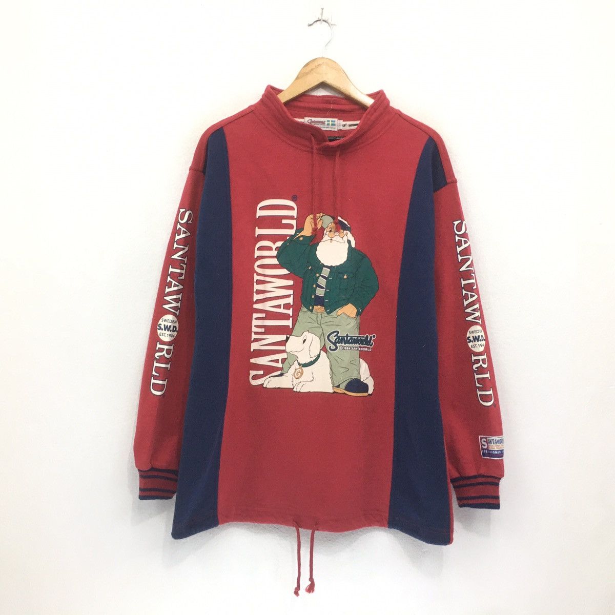 Japanese Brand × Vintage Santa World Sweatshirt Crewneck Logo Santa World Sweden SWD Size US M / EU 48-50 / 2 - 1 Thumbnail