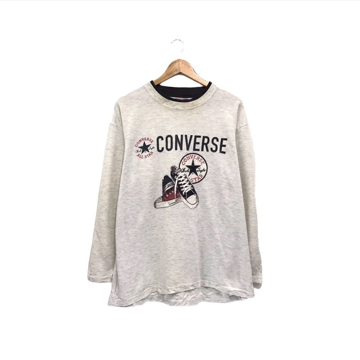 Converse × Japanese Brand × Vintage Vintage Converse All Star Sweatshirt Size US M / EU 48-50 / 2 - 1 Thumbnail