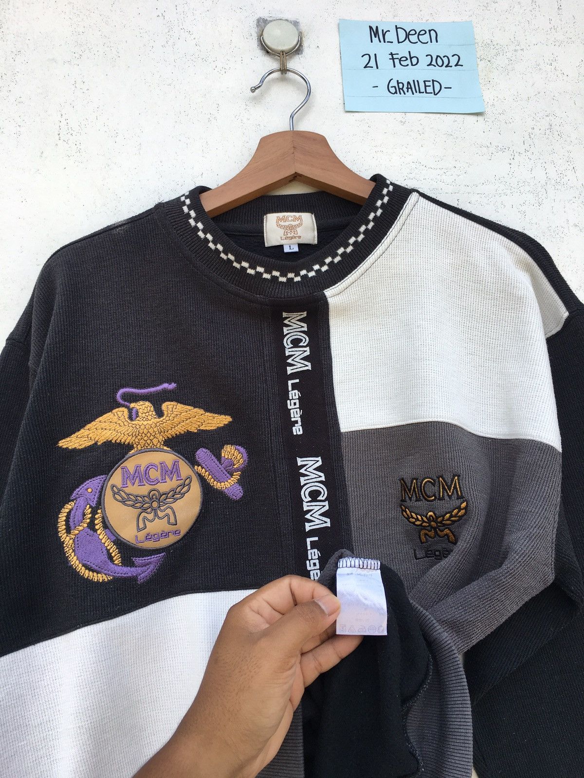 MCM Rare Vintage MCM Biglogo Sweater Size US L / EU 52-54 / 3 - 8 Thumbnail