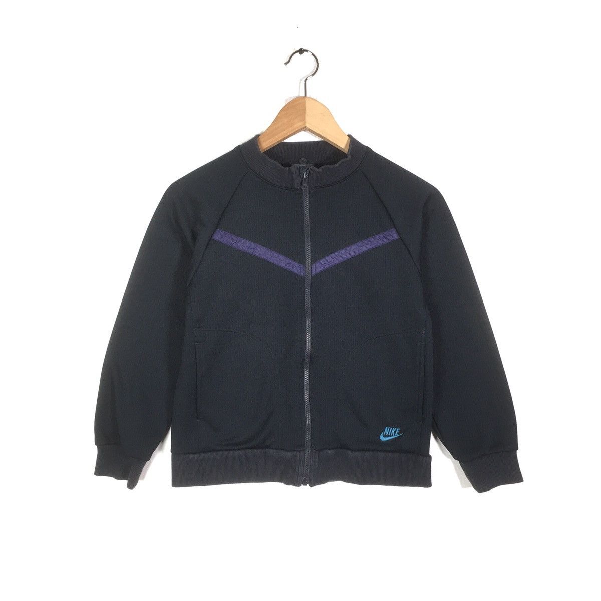 Nike × Vintage Vintage Nike Sweatshirt Nike Swoosh Nike Zipper Up Size S / US 4 / IT 40 - 2 Thumbnail