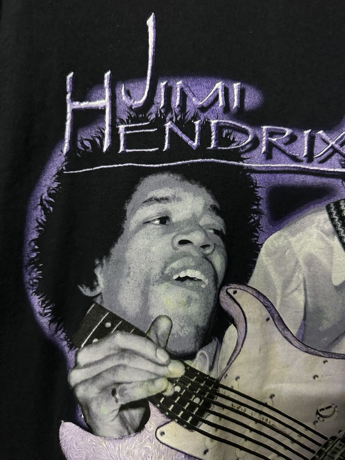 Band Tees × Vintage Vintage 90s Jimi Hendrix By Touchtone Interactive Faded Tee Size US L / EU 52-54 / 3 - 7 Thumbnail