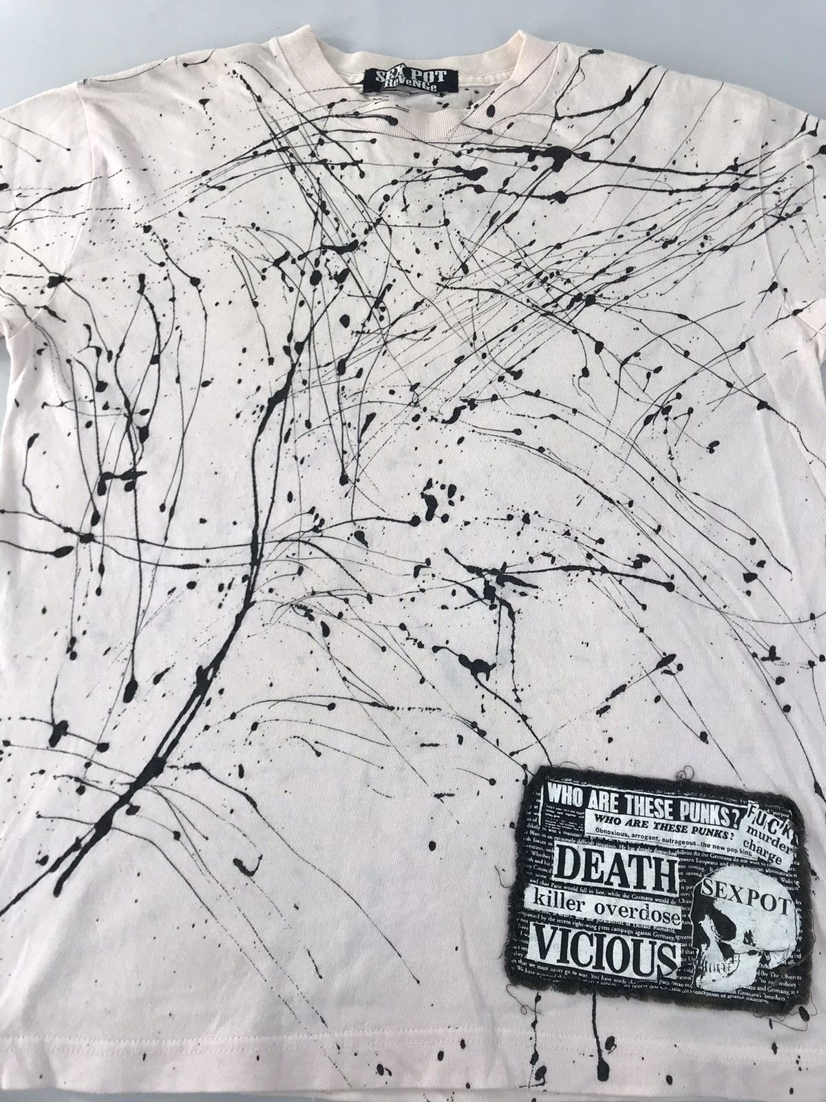 Seditionaries Sex Pot Revenge Paint Splash Tee Punk Rock Sid Vicious Size S / US 4 / IT 40 - 2 Thumbnail