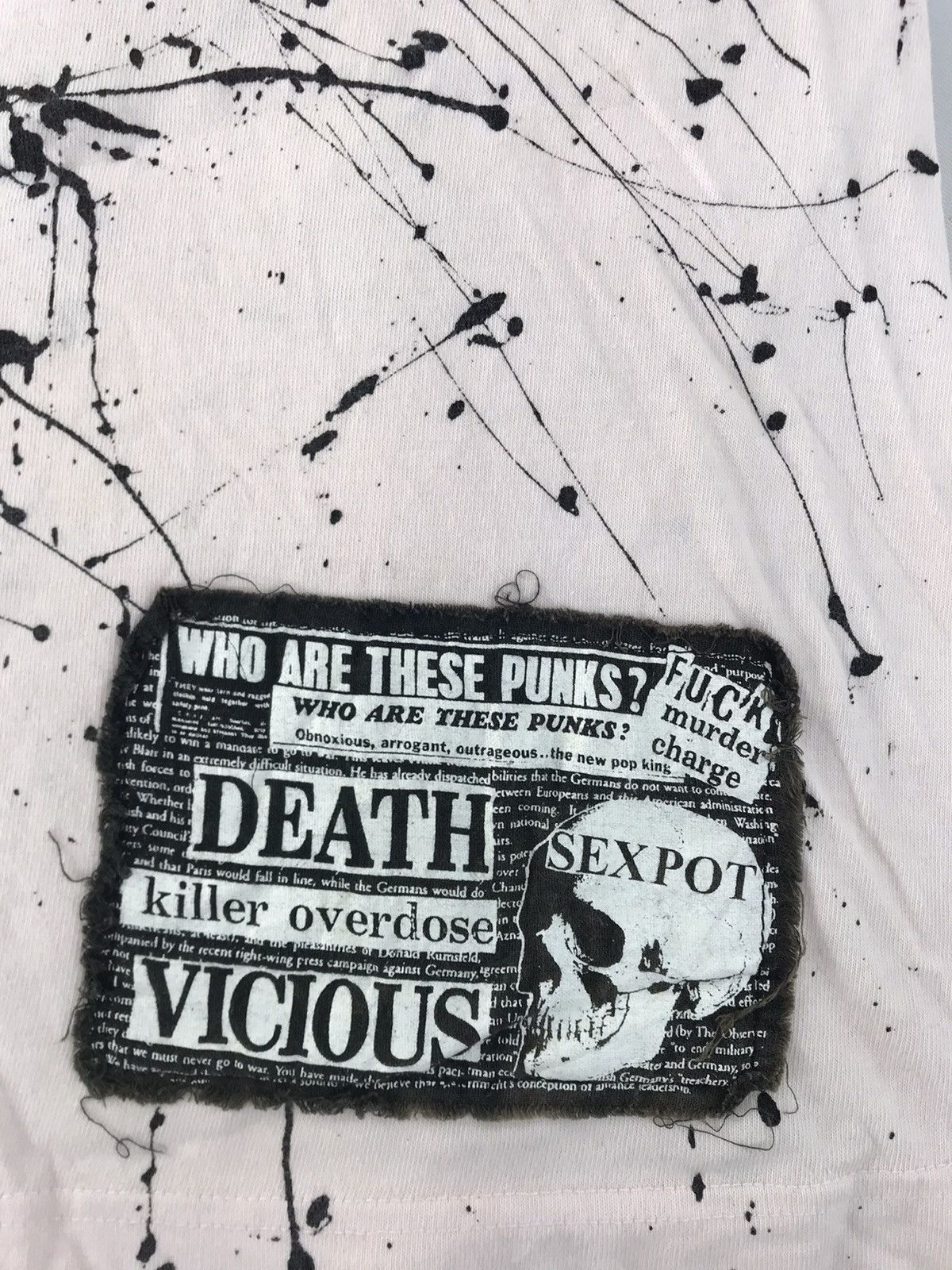 Seditionaries Sex Pot Revenge Paint Splash Tee Punk Rock Sid Vicious Size S / US 4 / IT 40 - 3 Thumbnail