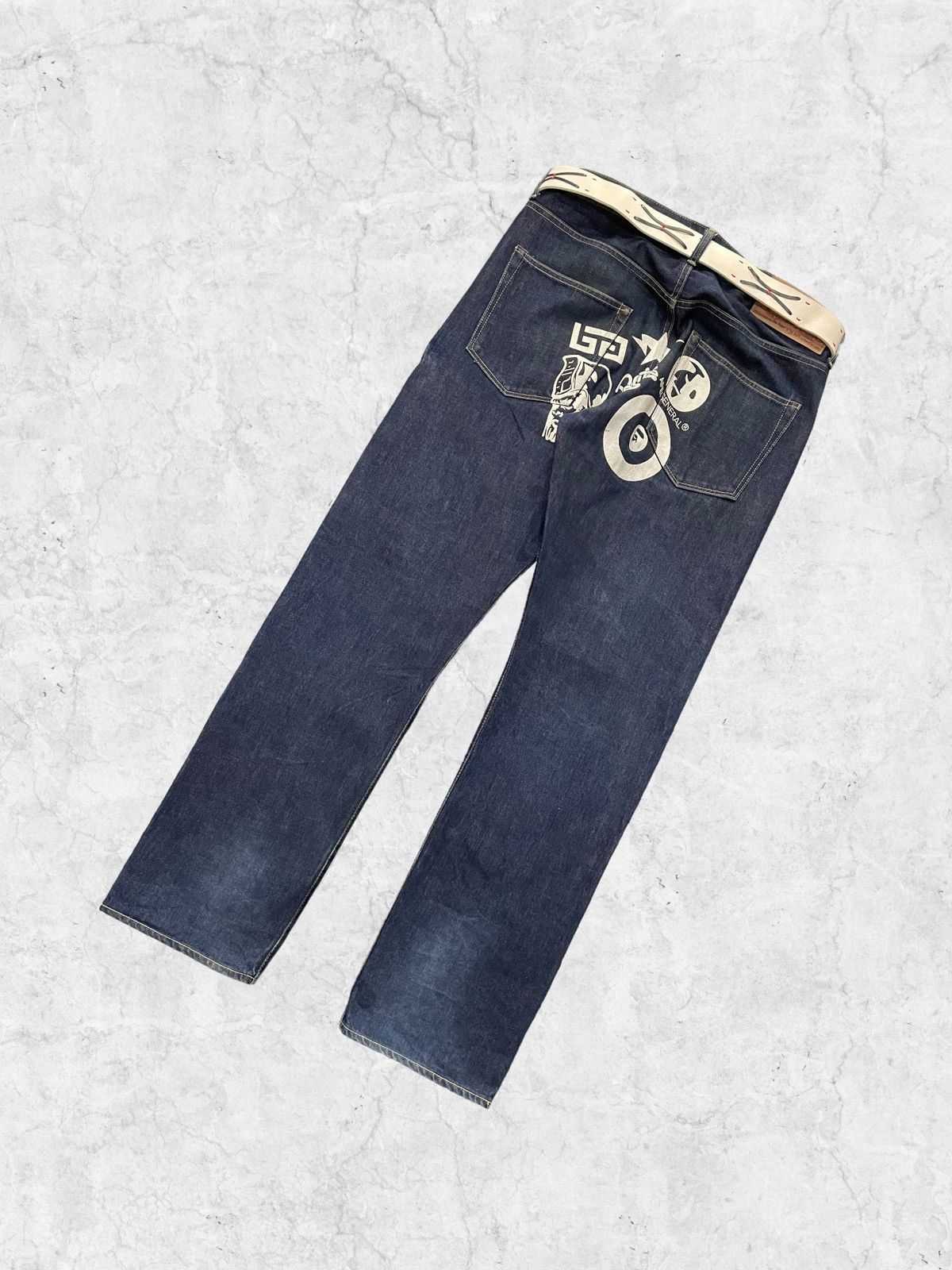 Bape × Nigo Multi Logo Denim Size US 36 / EU 52 - 5 Thumbnail