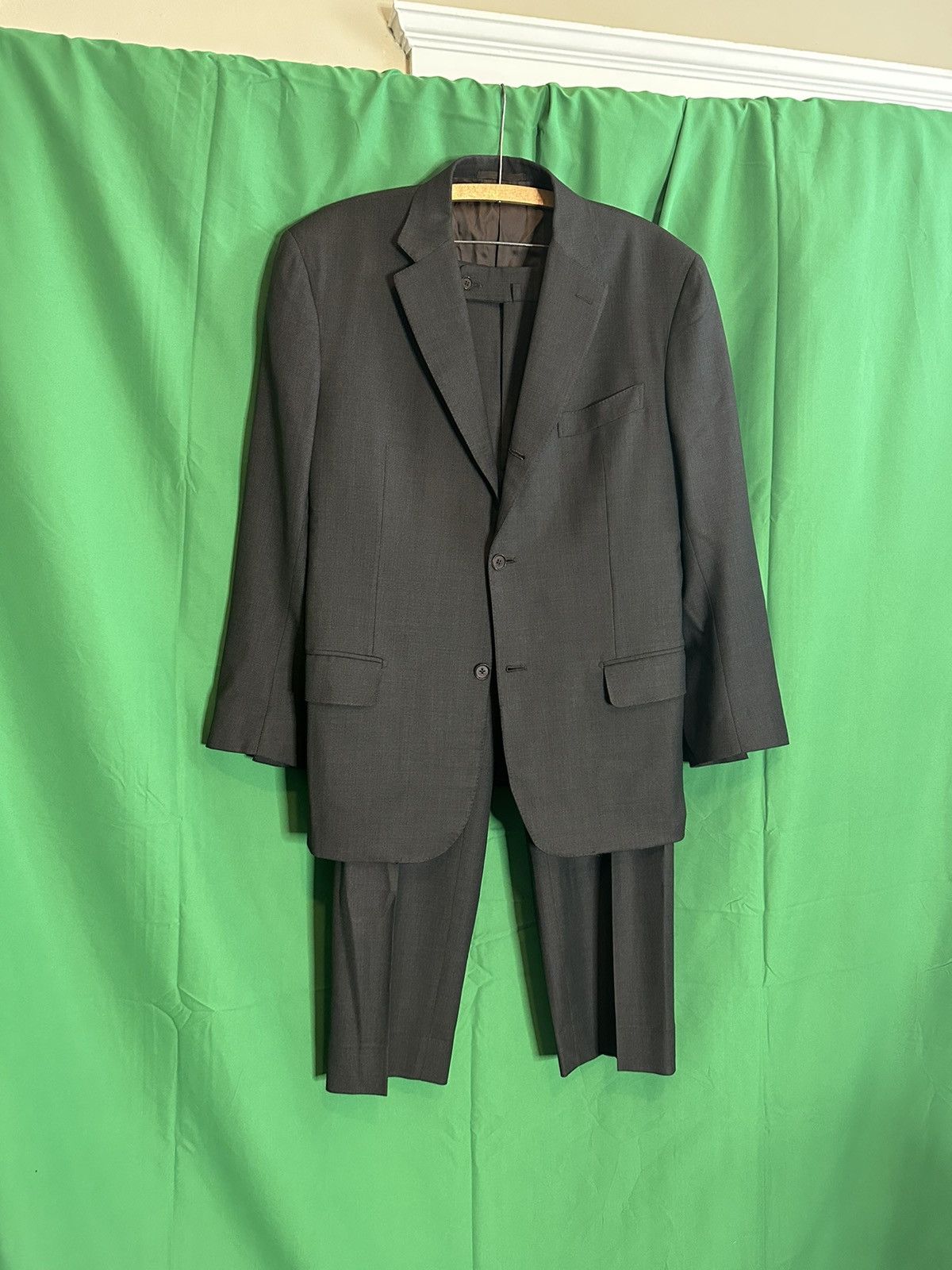 Isaia Brown Sciammeria 150s wool 2pc suit Size 40R - 1 Thumbnail