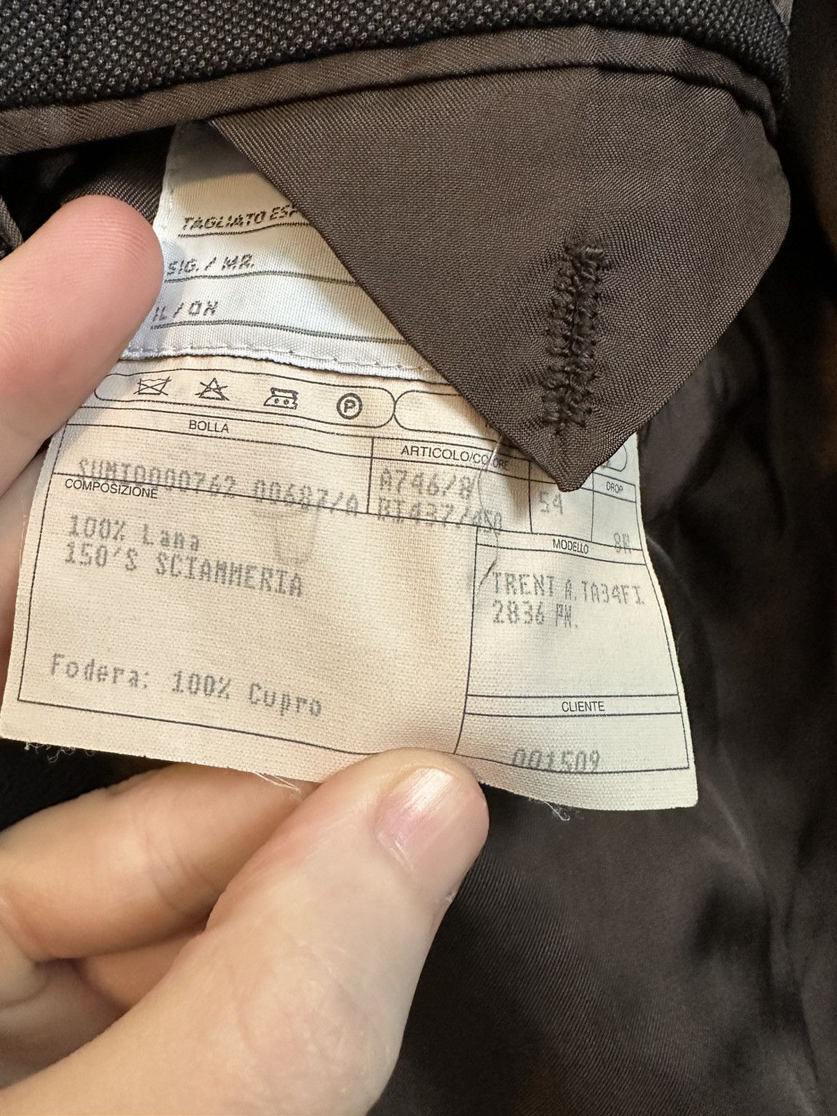 Isaia Brown Sciammeria 150s wool 2pc suit Size 40R - 13 Thumbnail