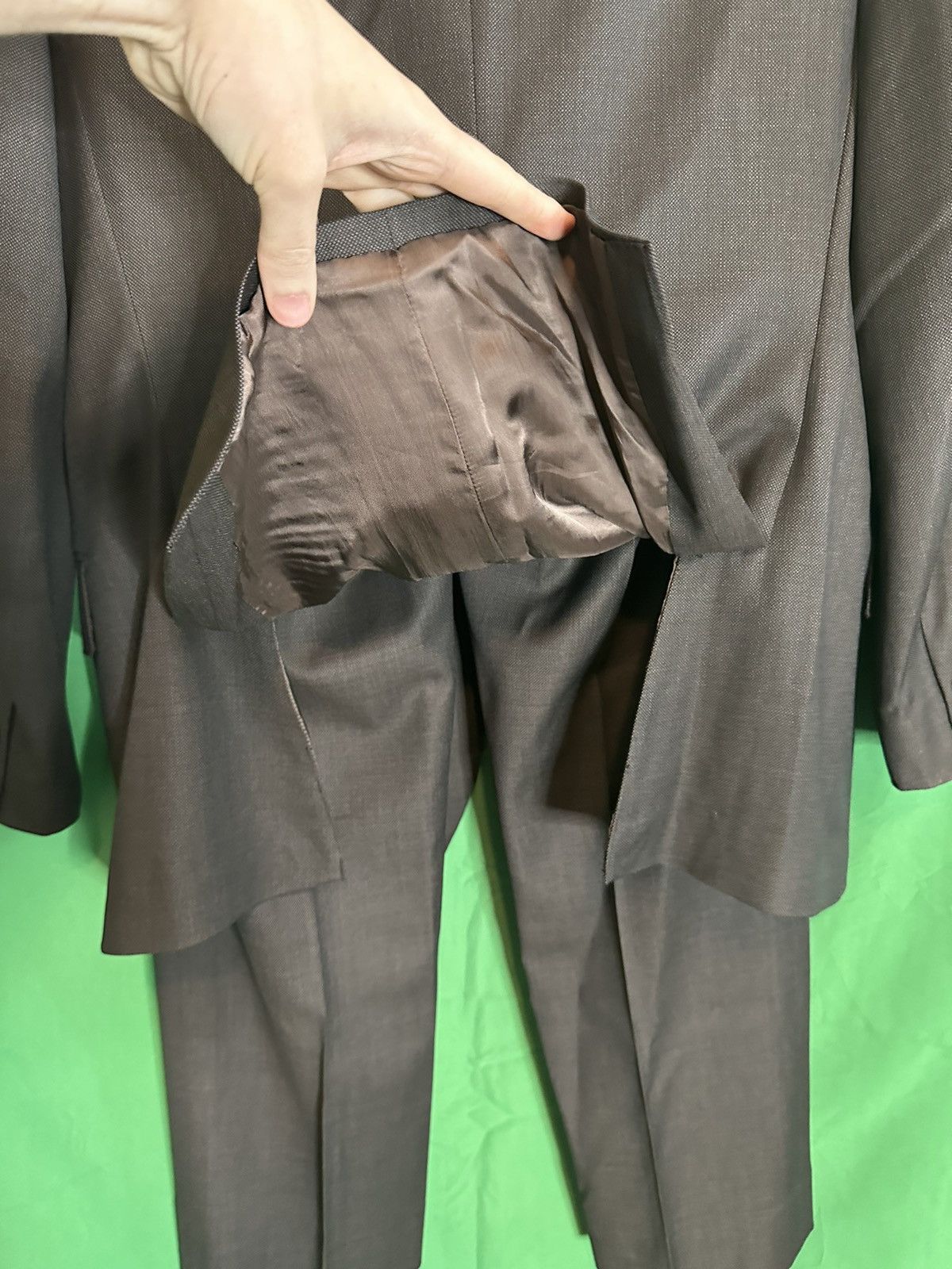 Isaia Brown Sciammeria 150s wool 2pc suit Size 40R - 5 Thumbnail