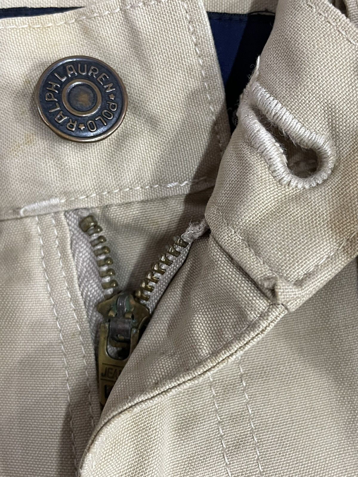 Polo Ralph Lauren × RRL Ralph Lauren Vintage Polo Ralph Lauren Double Knee Carpenter Leather Belt Size US 29 - 8 Thumbnail