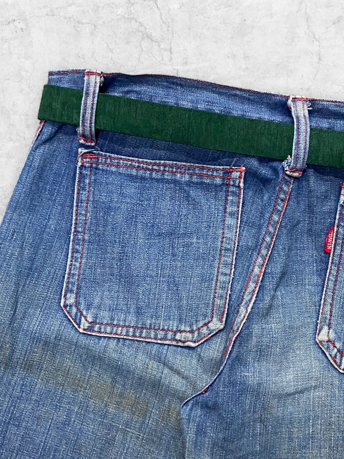 Edwin × If Six Was Nine × Japanese Brand Vintage 70s Edwin Bell Bottom Flared Light Denim Size US 30 / EU 46 - 10 Thumbnail