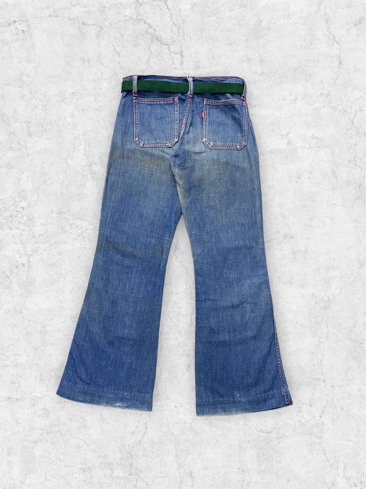 Edwin × If Six Was Nine × Japanese Brand Vintage 70s Edwin Bell Bottom Flared Light Denim Size US 30 / EU 46 - 2 Thumbnail