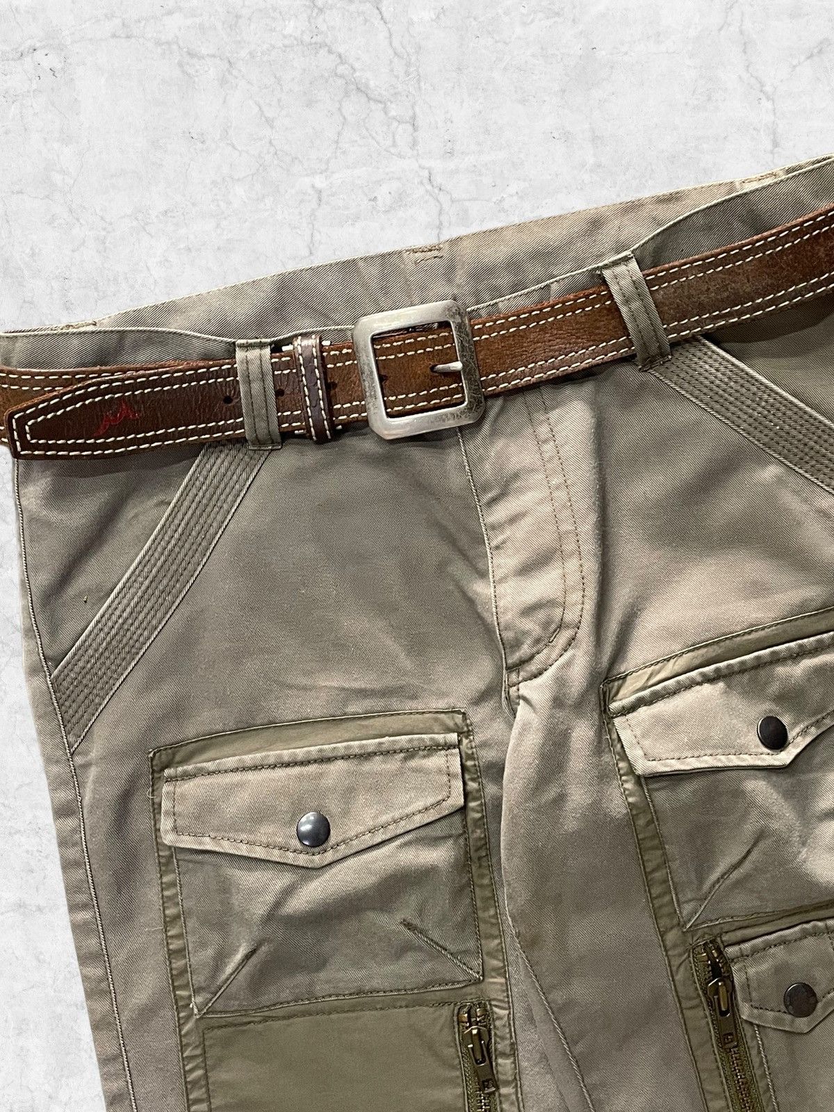20471120 × Comme Ca Ism × Vintage Comme Ca Ism Japan Parasite Utility Pocket With leather Belt Size US 32 / EU 48 - 5 Thumbnail