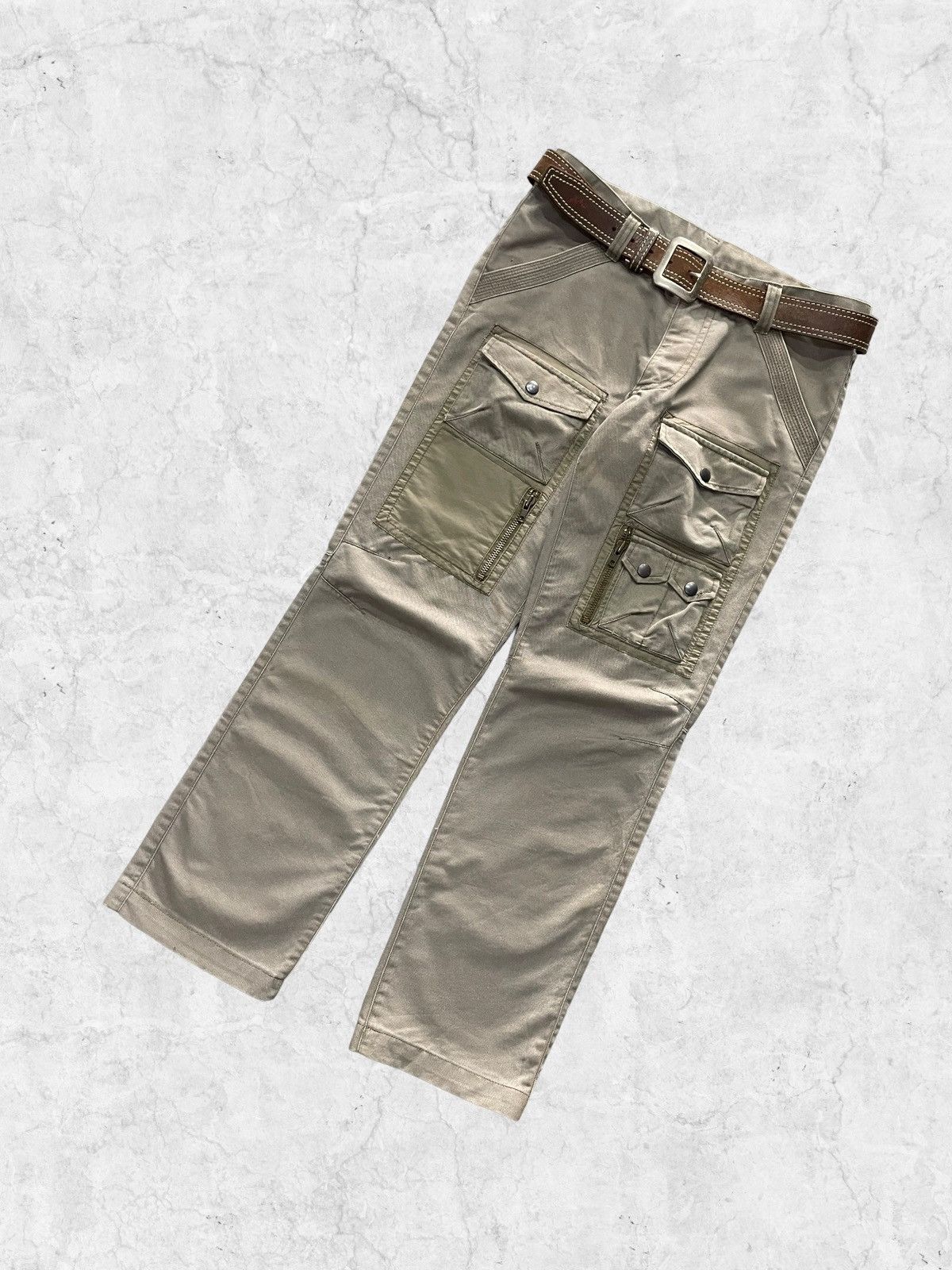 20471120 × Comme Ca Ism × Vintage Comme Ca Ism Japan Parasite Utility Pocket With leather Belt Size US 32 / EU 48 - 4 Thumbnail