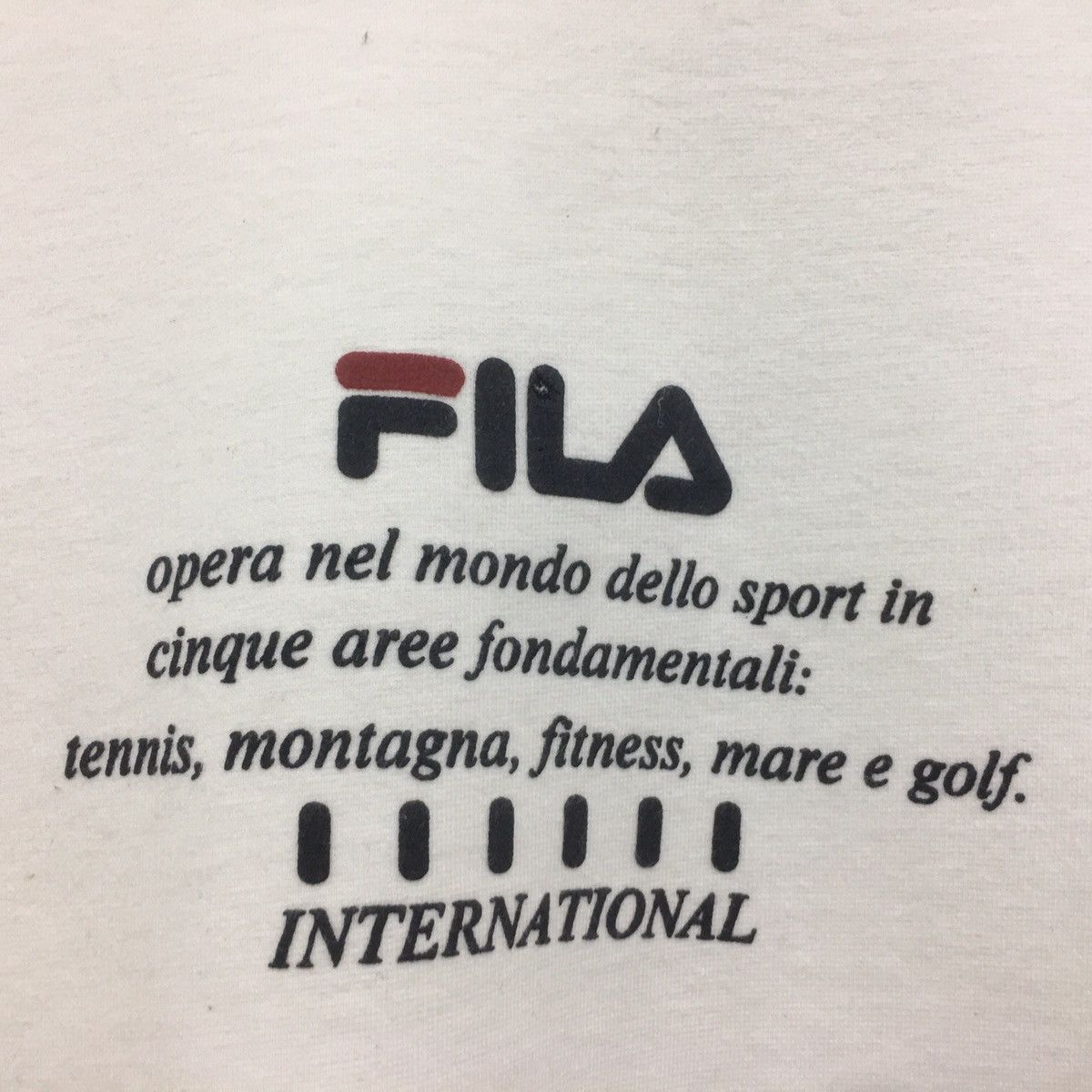 Fila × Japanese Brand FILA Sweatshirt Crewneck BigLogo International Fila Size S / US 4 / IT 40 - 2 Thumbnail