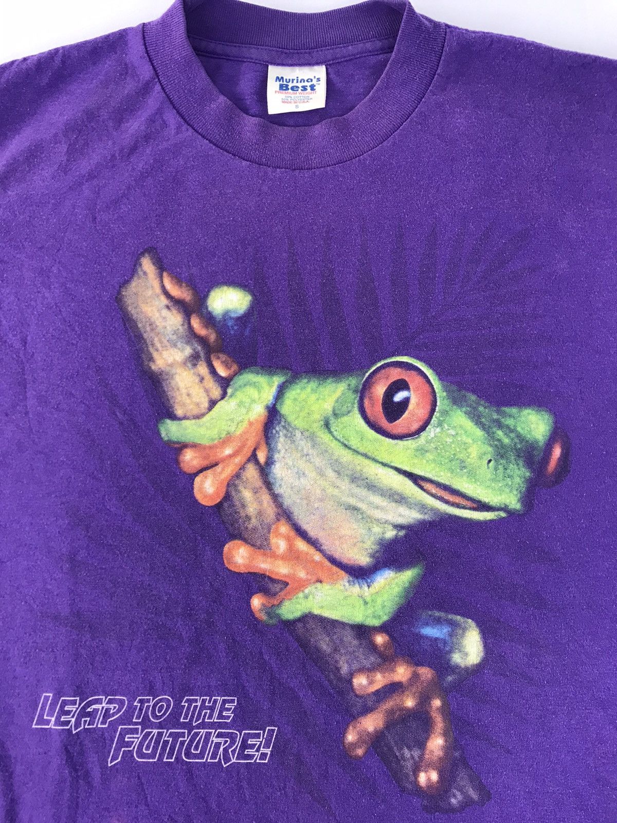 Other 90s Leap To The Future Frog Logo Printed Design Tee Size US S / EU 44-46 / 1 - 2 Thumbnail