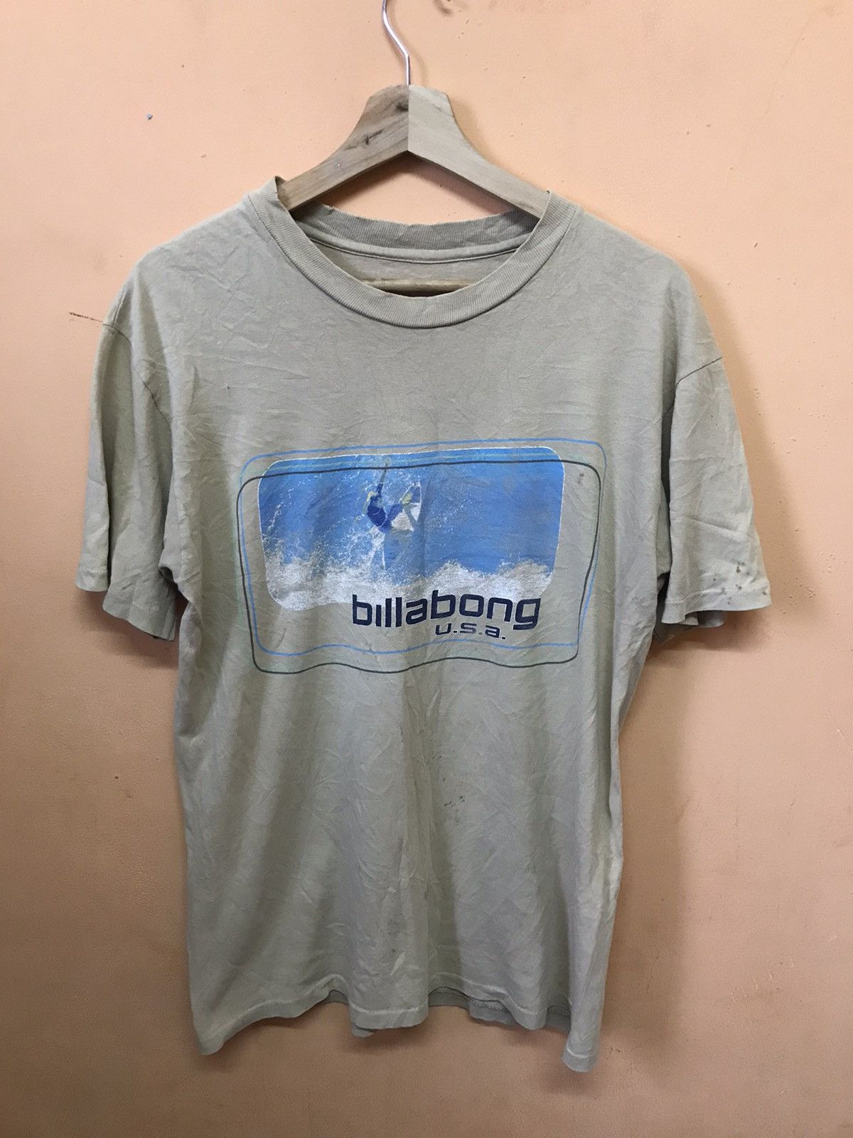Billabong × Vintage ‼️VTG BILLABONG SURFING TSHIRT DISTRESSED‼️ Size US M / EU 48-50 / 2 - 1 Thumbnail
