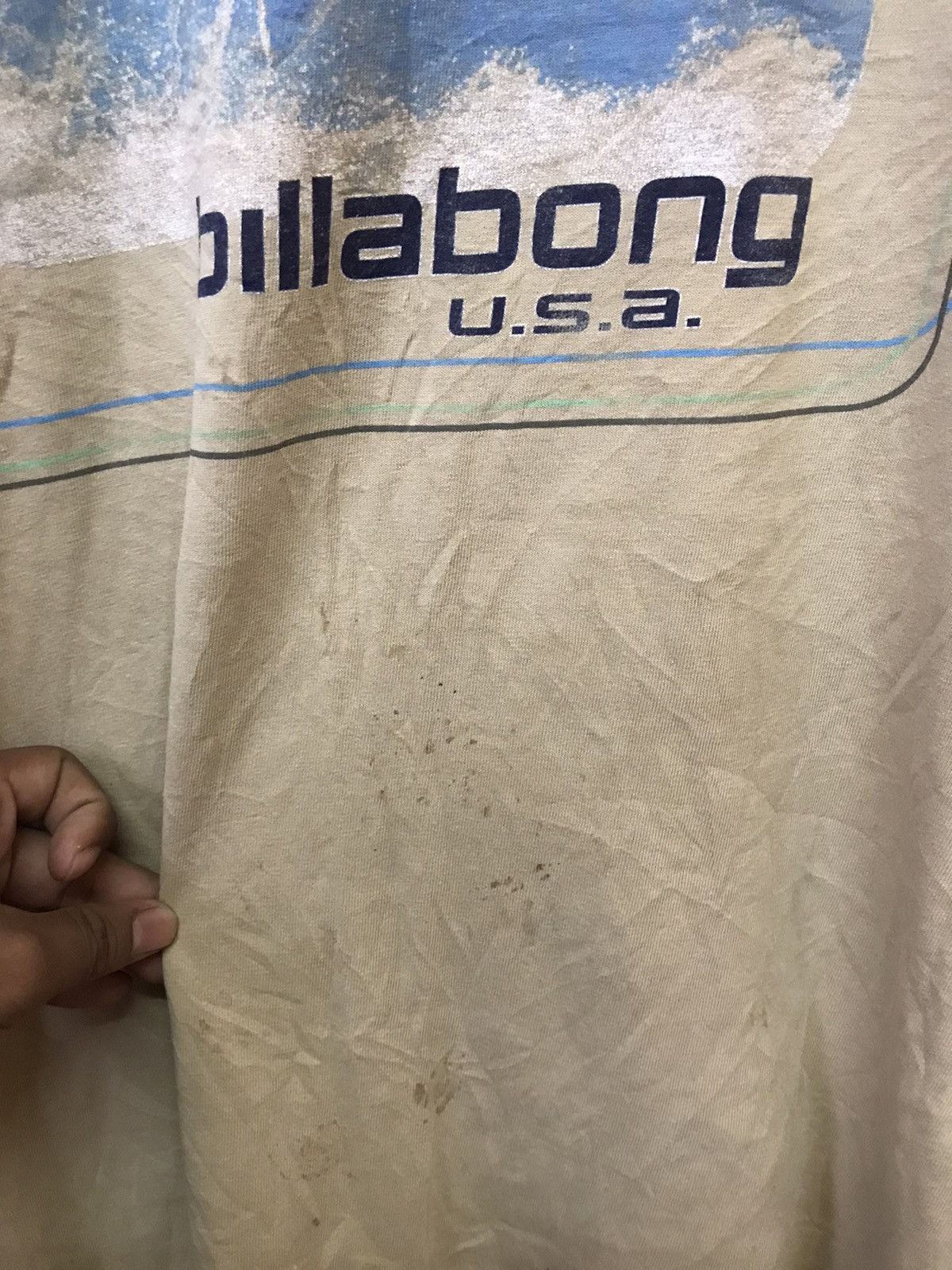 Billabong × Vintage ‼️VTG BILLABONG SURFING TSHIRT DISTRESSED‼️ Size US M / EU 48-50 / 2 - 4 Thumbnail