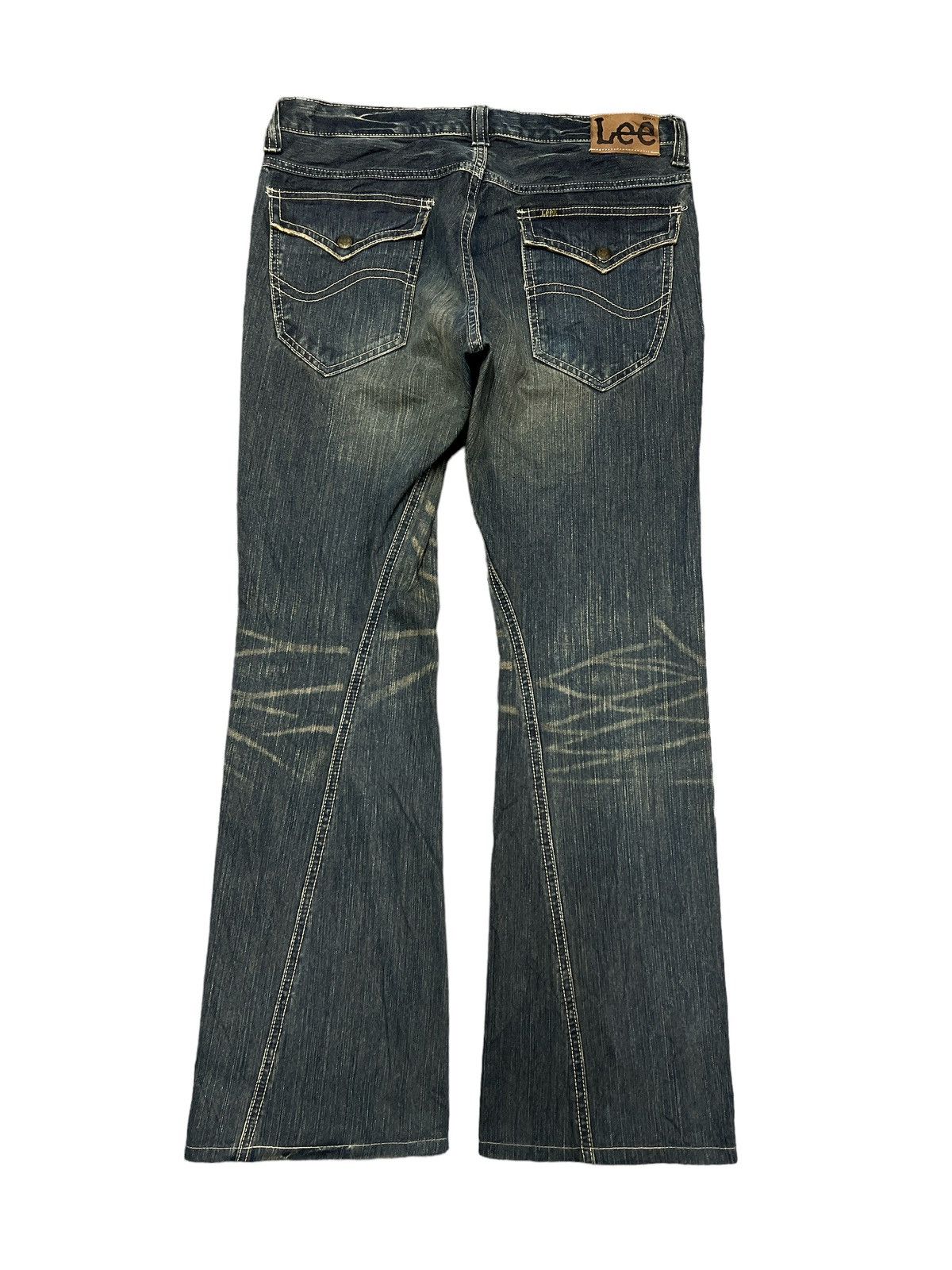 Japanese Brand × Vintage FLARED💥LEE RIDER RUSTY TWIST DISTRESSED DENIM PANT Size US 32 / EU 48 - 7 Thumbnail