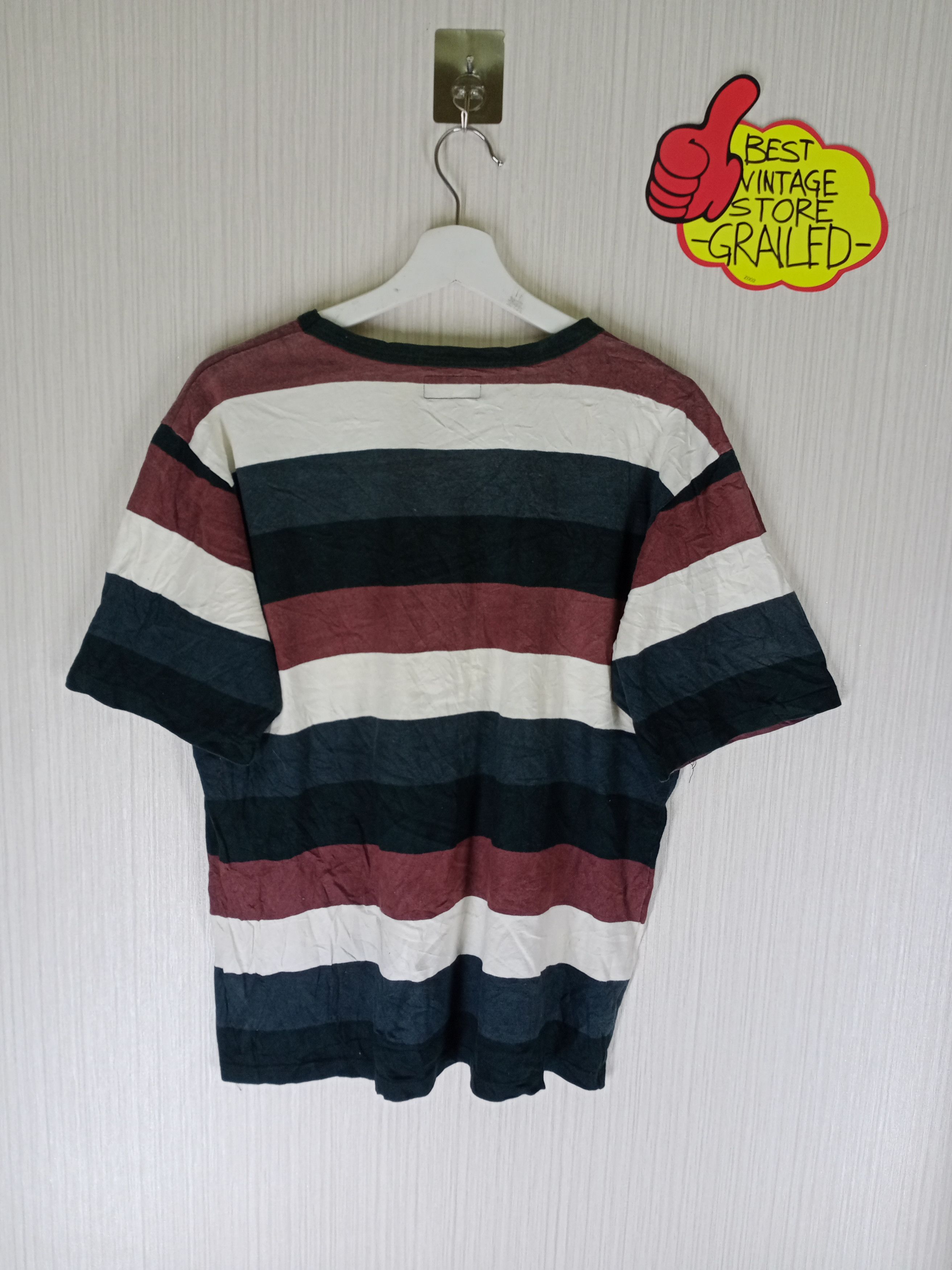 agnes b. Rare Vintage Agnes B. homme Paris Striped Tshirt Size US M / EU 48-50 / 2 - 6 Thumbnail