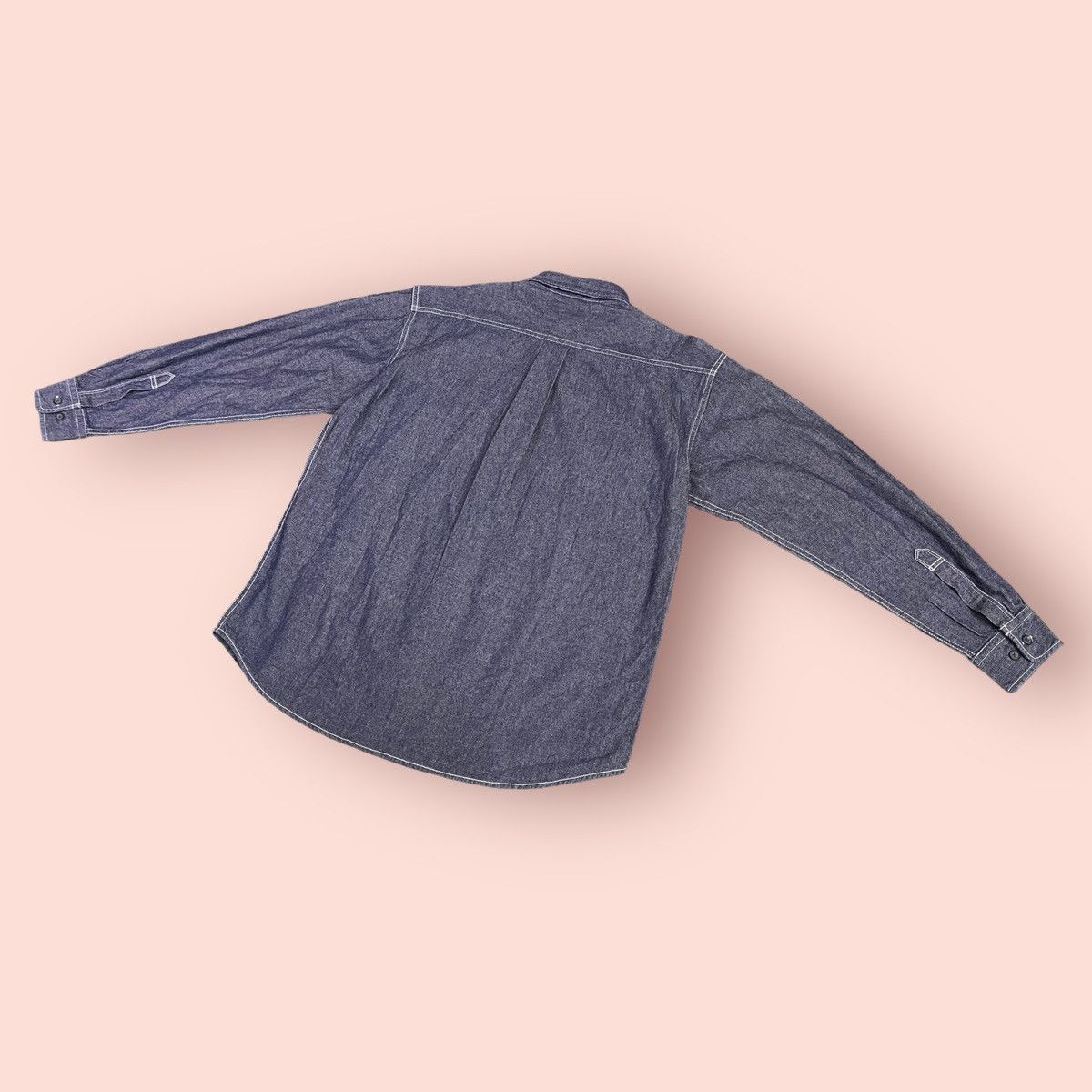 Issey Miyake VINTAGE IY BASICS CHAMBRAY BLUE BUTTON UP SHIRT LS Size US M / EU 48-50 / 2 - 13 Thumbnail
